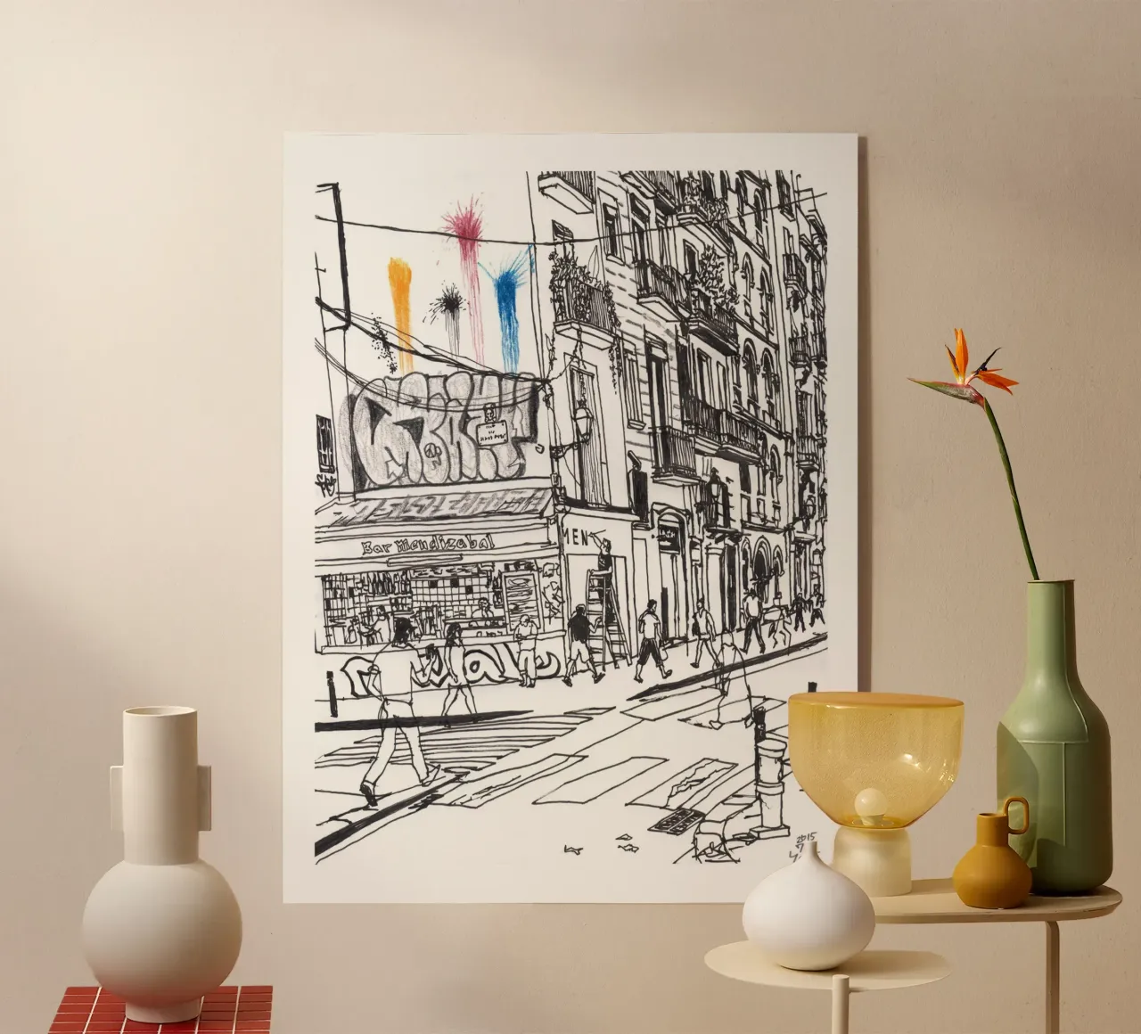 Der Schildermaler Acryl-Glas von Asobōze