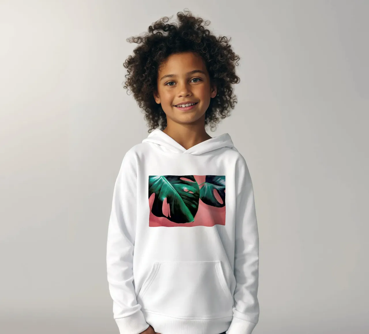 MONSTERA #2 kids hoodie by STUDIO LEEMO