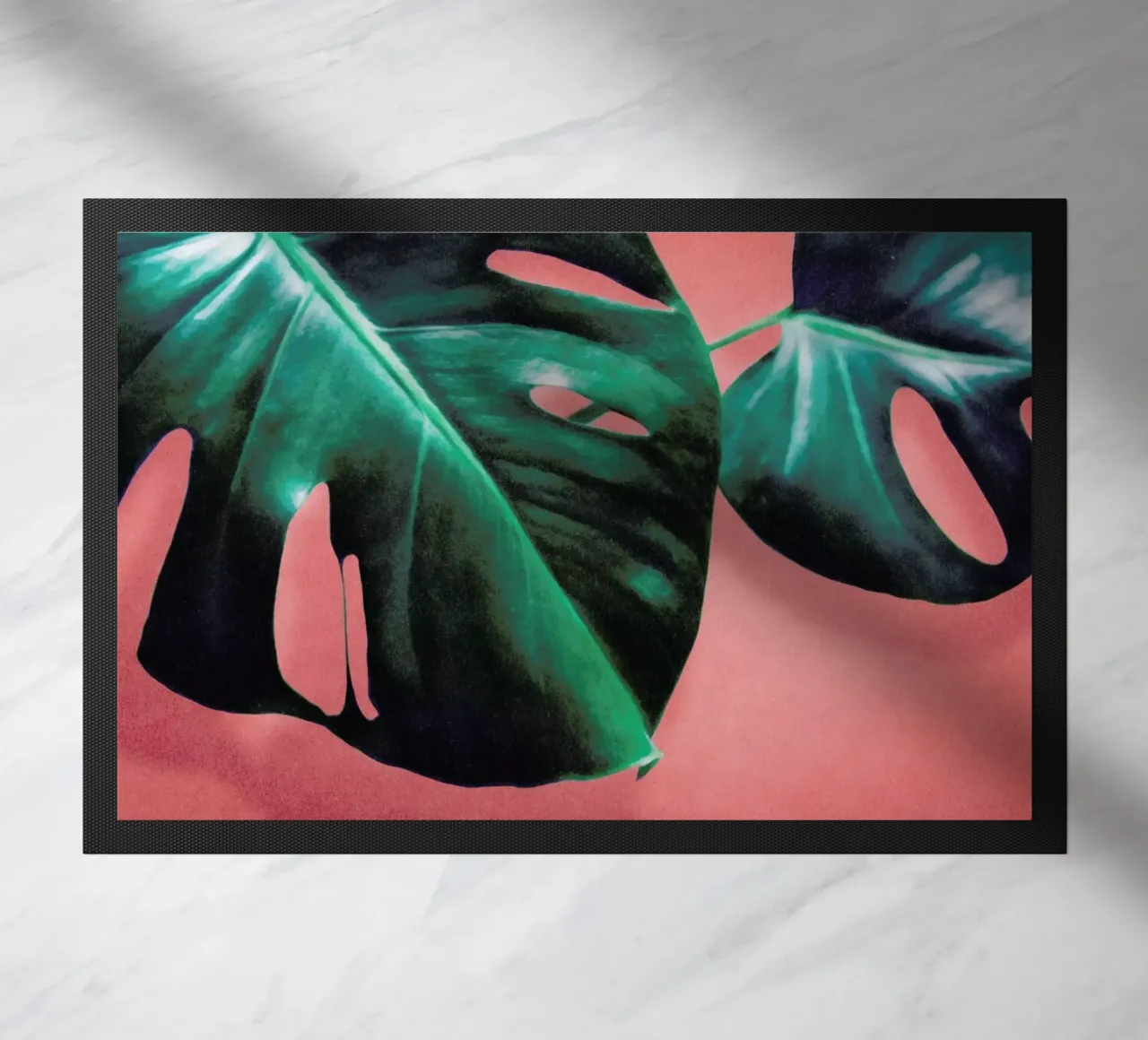 MONSTERA #2 doormat by STUDIO LEEMO