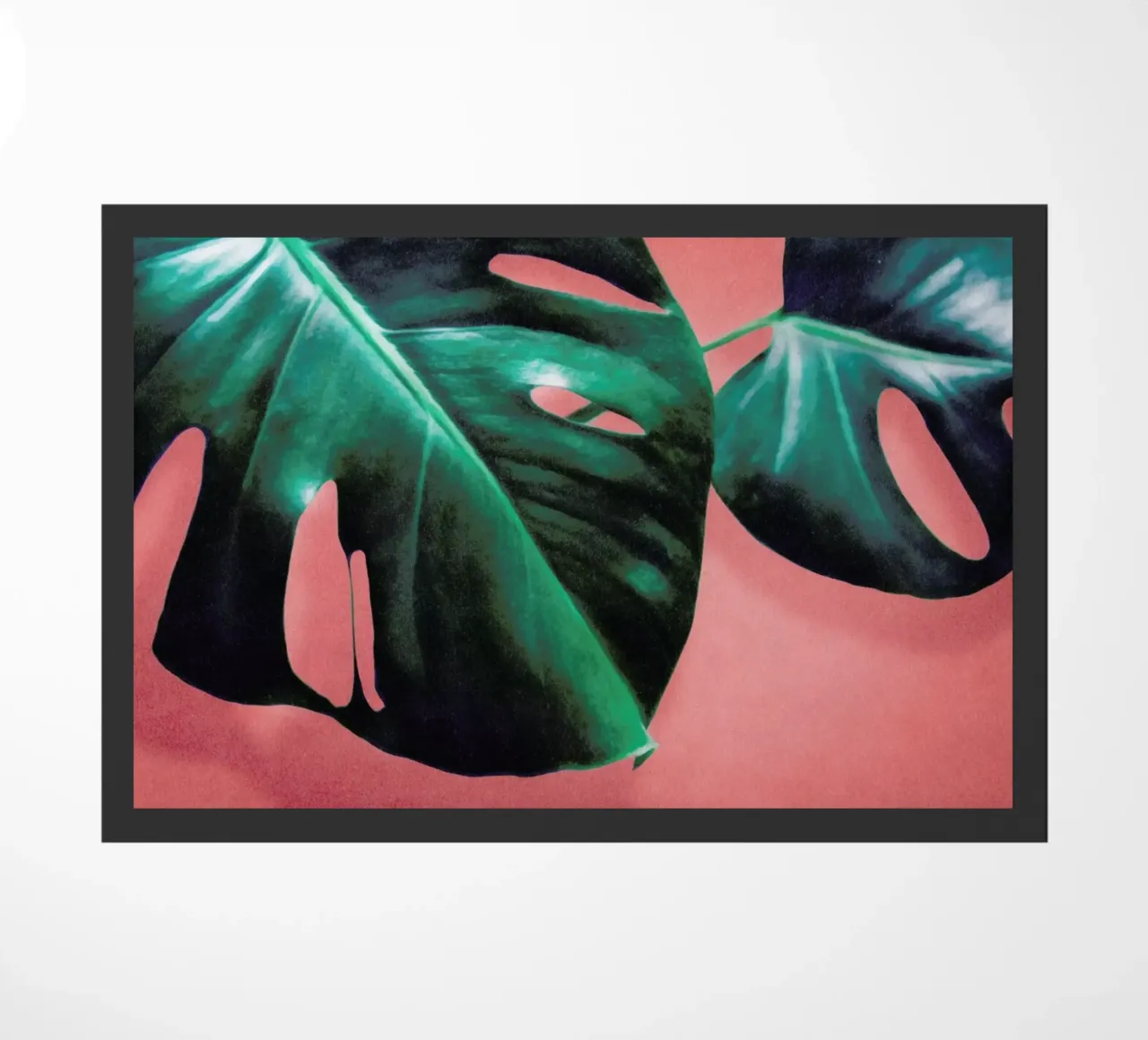 MONSTERA #2 doormat by STUDIO LEEMO