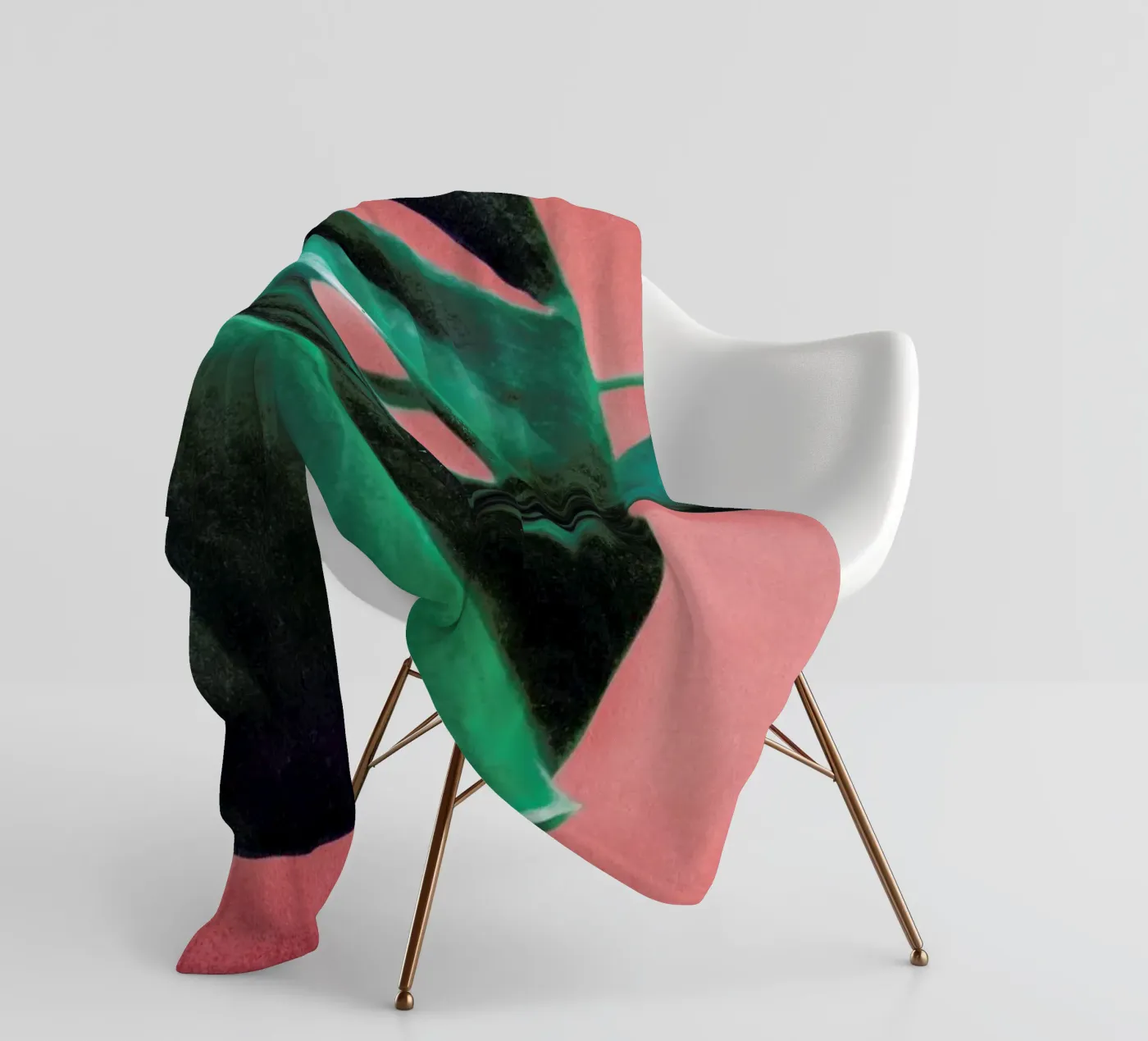 MONSTERA #2 Fleecedecke von STUDIO LEEMO