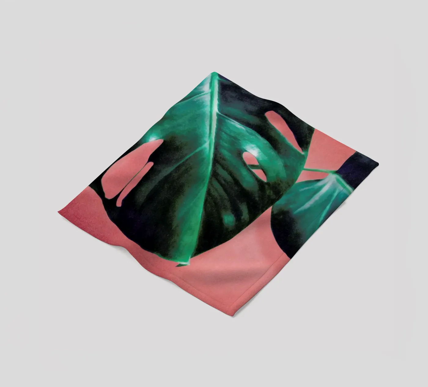 MONSTERA #2 Fleecedecke von STUDIO LEEMO