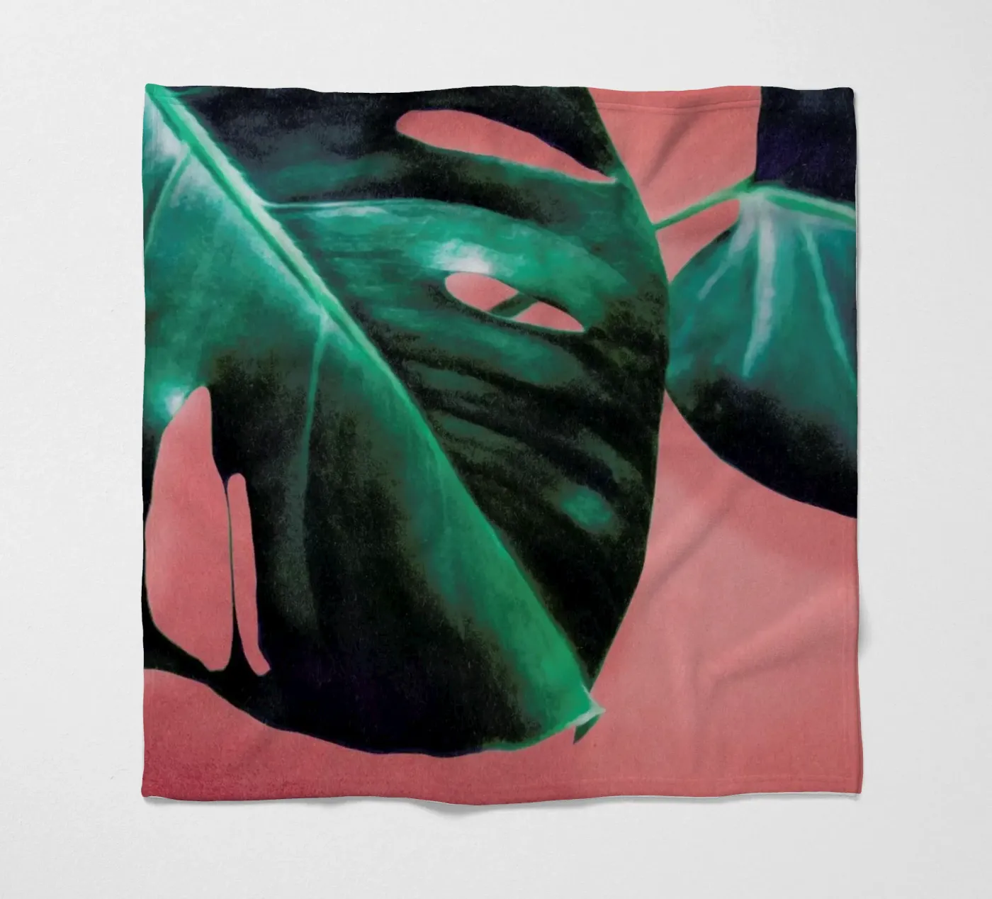 MONSTERA #2 Fleecedecke von STUDIO LEEMO