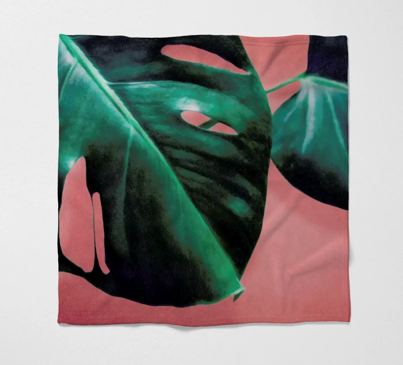 MONSTERA #2 Fleecedecke von STUDIO LEEMO