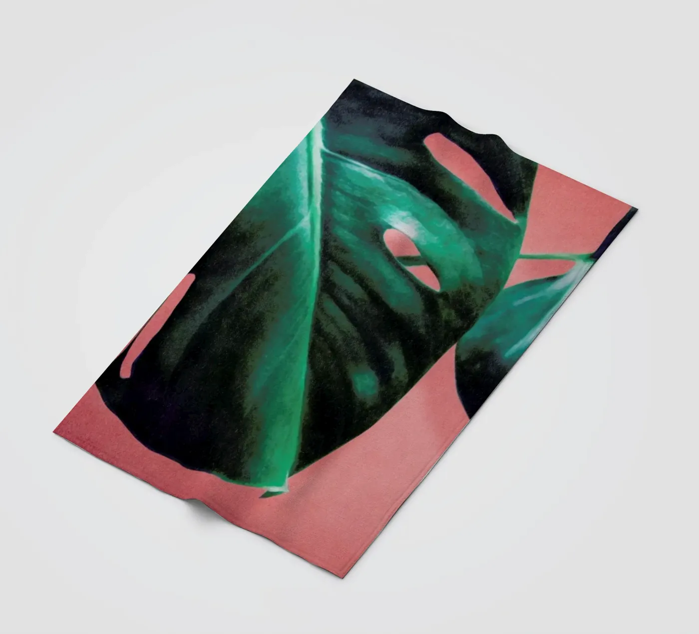 MONSTERA #2 Fleecedecke von STUDIO LEEMO