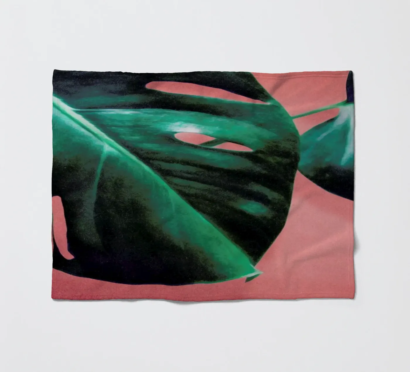 MONSTERA #2 Fleecedecke von STUDIO LEEMO