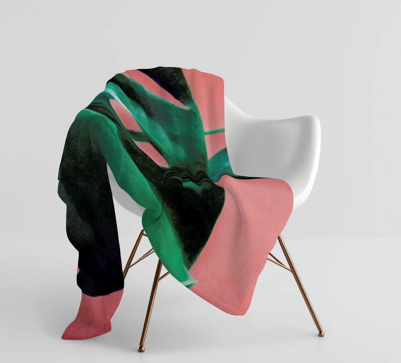 MONSTERA #2 Fleecedecke von STUDIO LEEMO