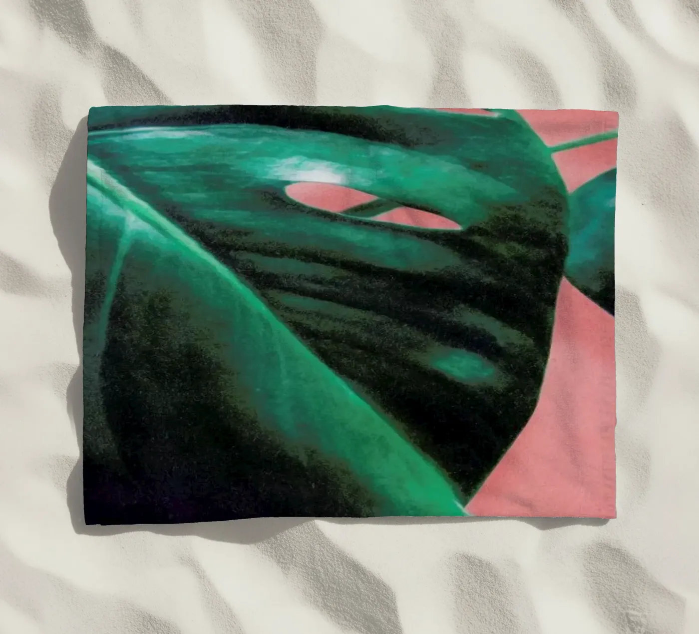 MONSTERA #2 beach towel by STUDIO LEEMO