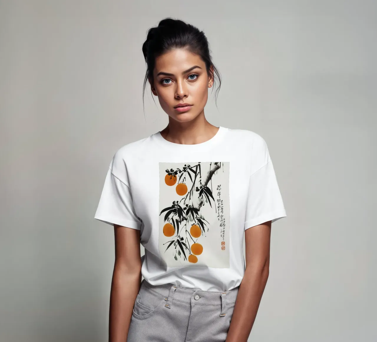 Japanese Oranges t-shirt by treechild
