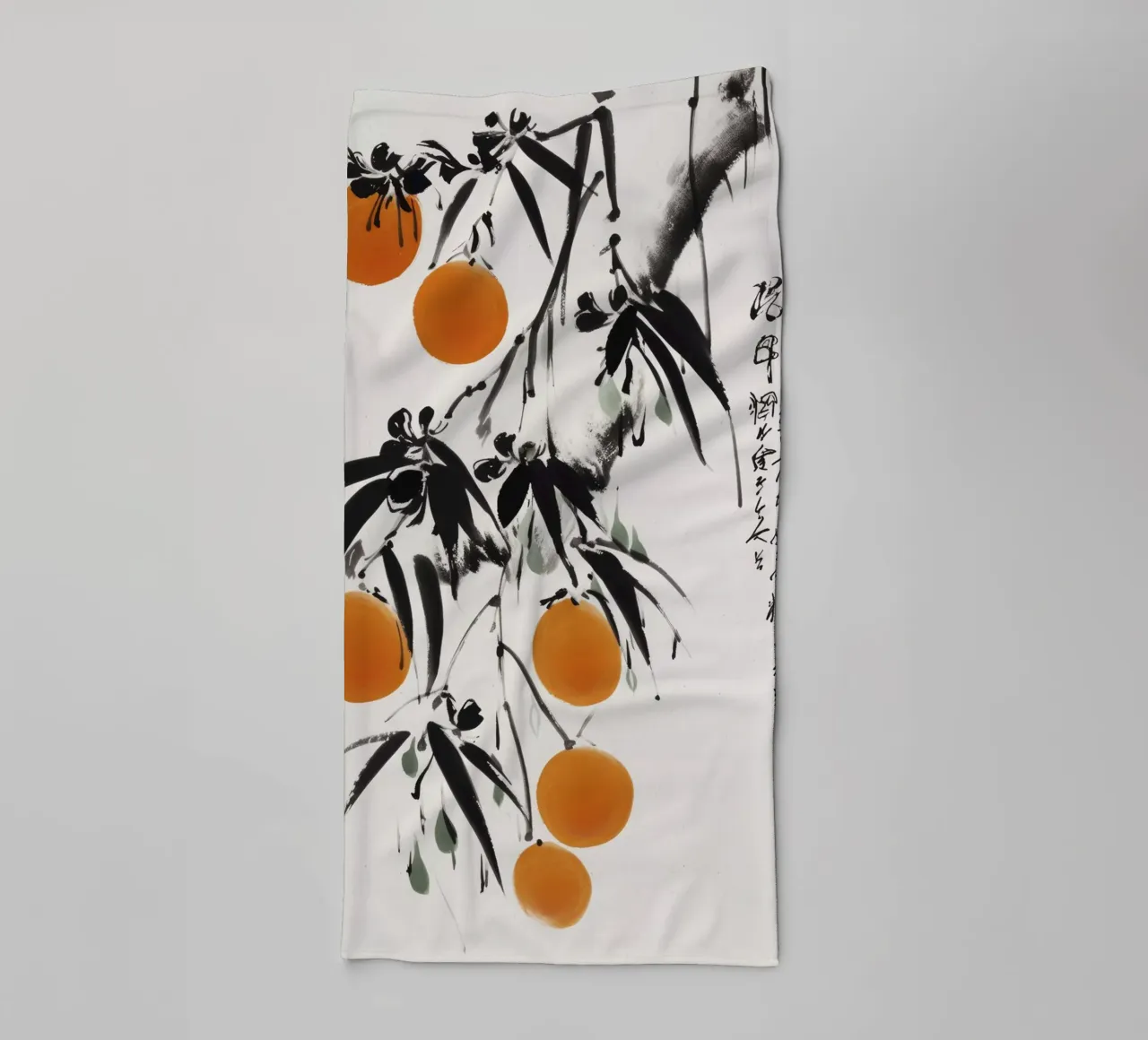 Japanese Oranges asciugamano da bagno da treechild