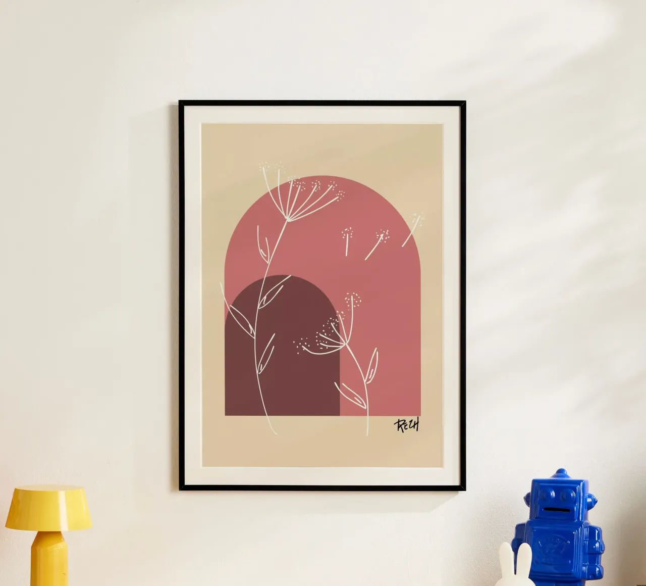 boho 1 poster con telaio in plastica da Rezh creations
