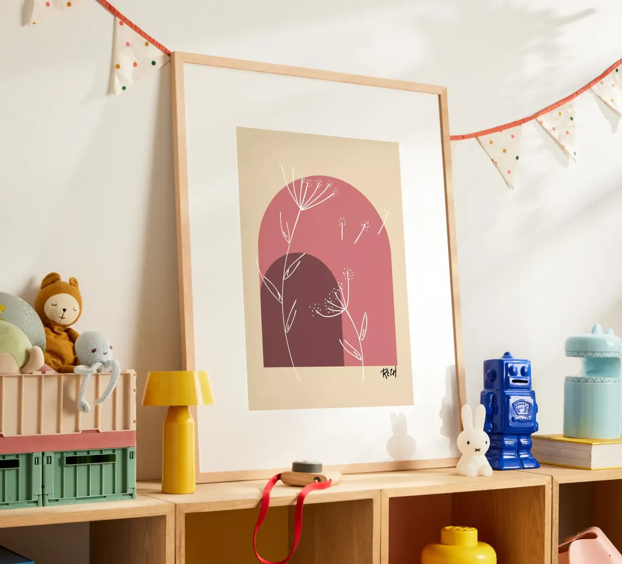 boho 1 poster con telaio in plastica da Rezh creations
