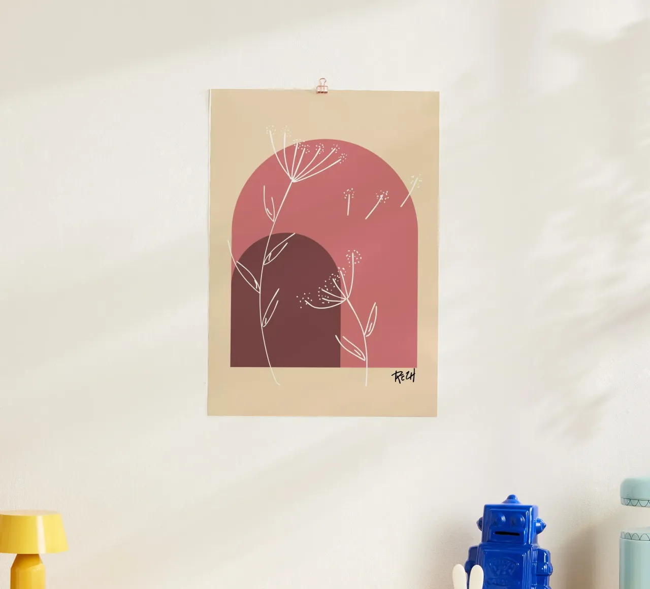 boho 1 poster con telaio in plastica da Rezh creations