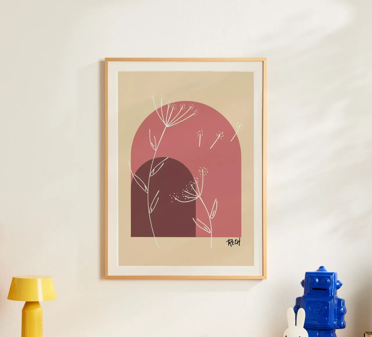 boho 1 poster con telaio in plastica da Rezh creations