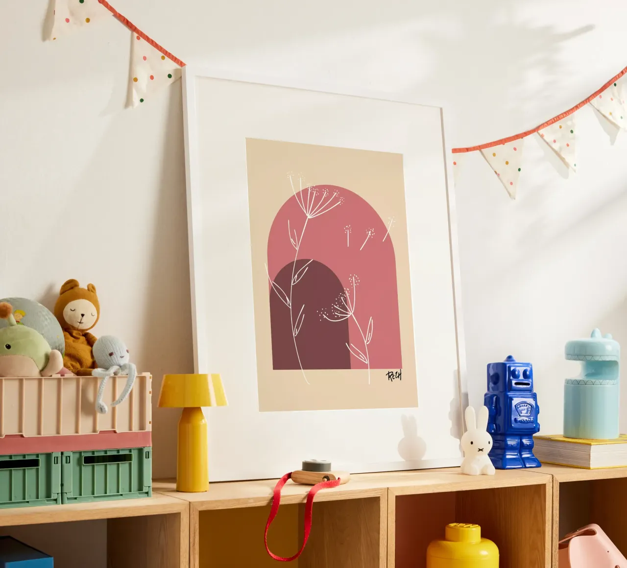 boho 1 poster con telaio in plastica da Rezh creations