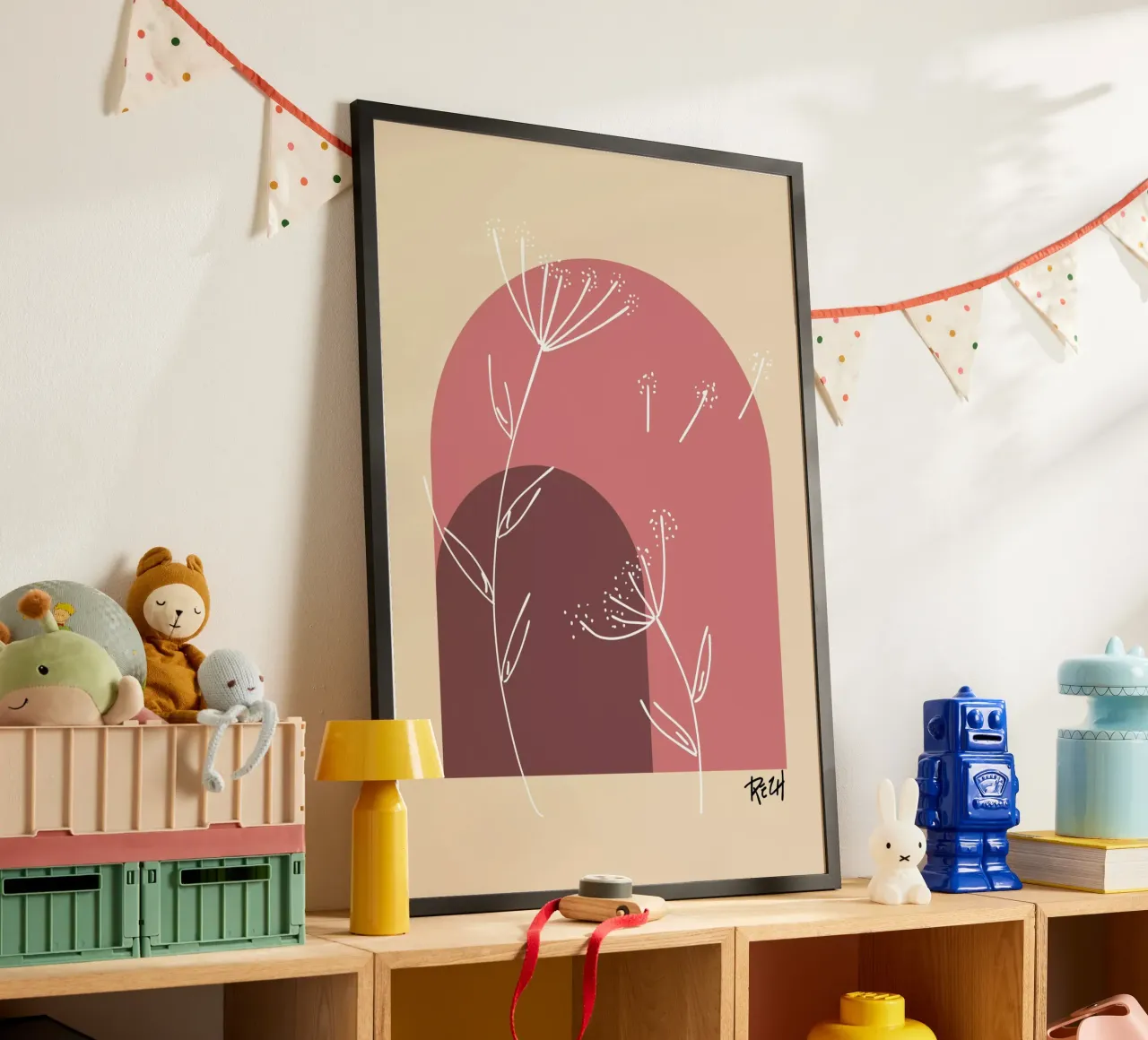 boho 1 poster con telaio in plastica da Rezh creations
