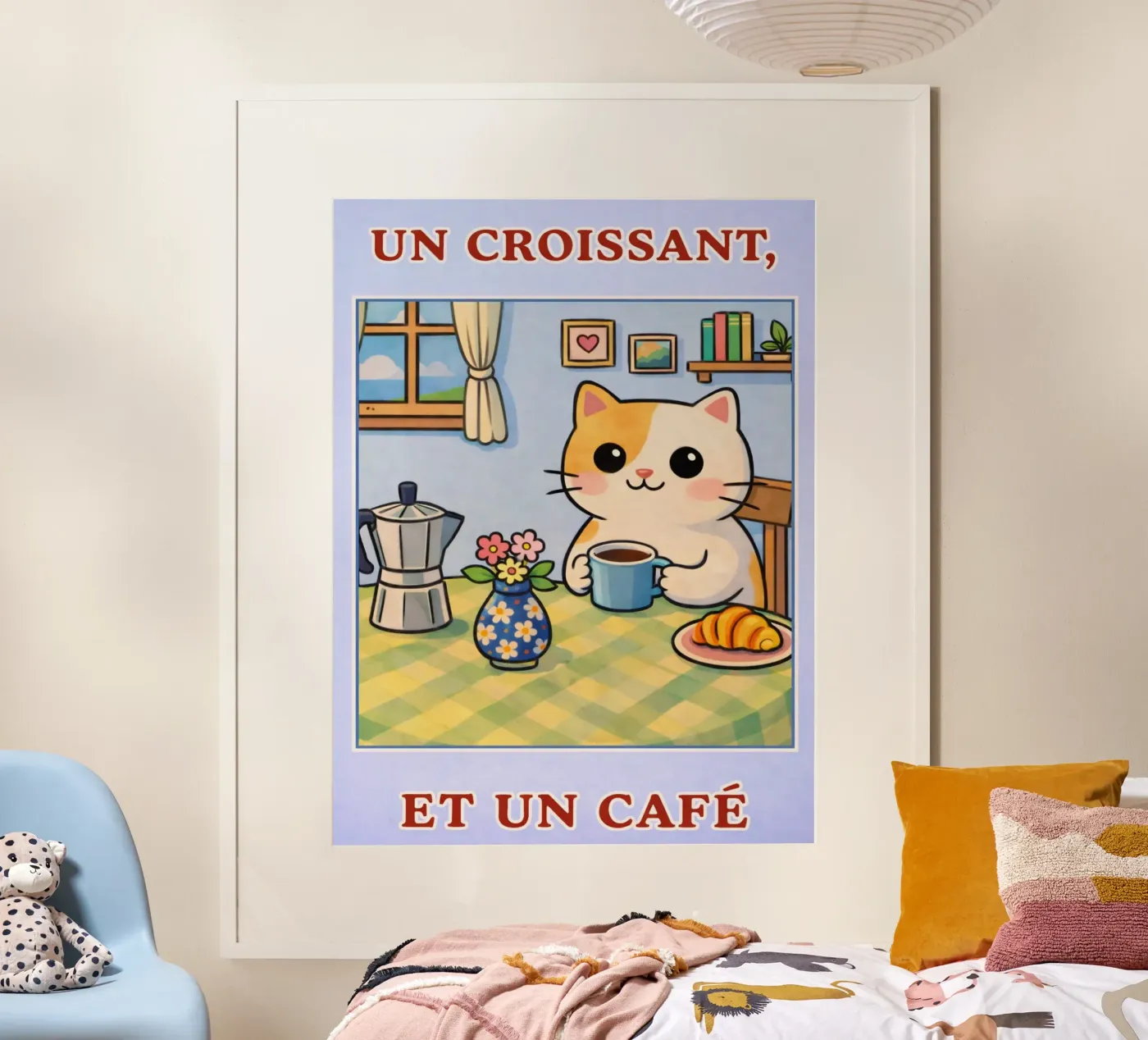 a crescent cat poster by ralliness