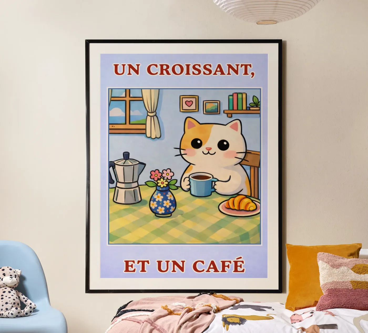 a crescent cat poster by ralliness