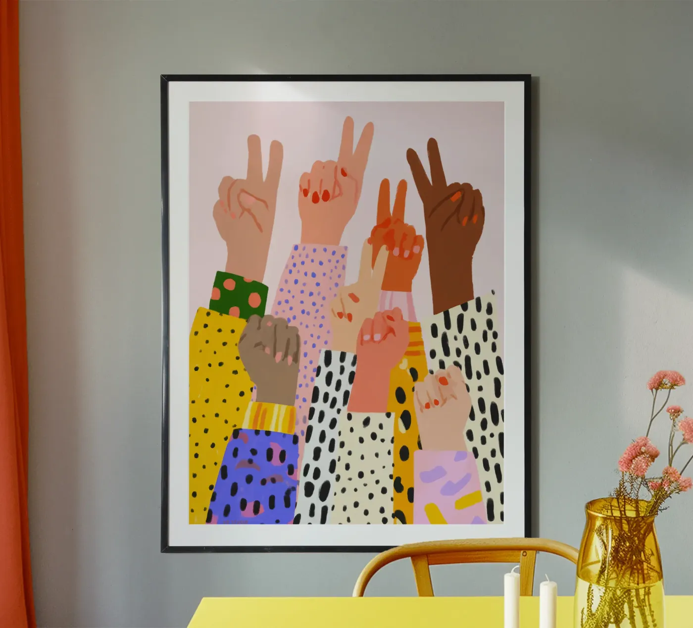 Peace Hände poster da VO STUDIO