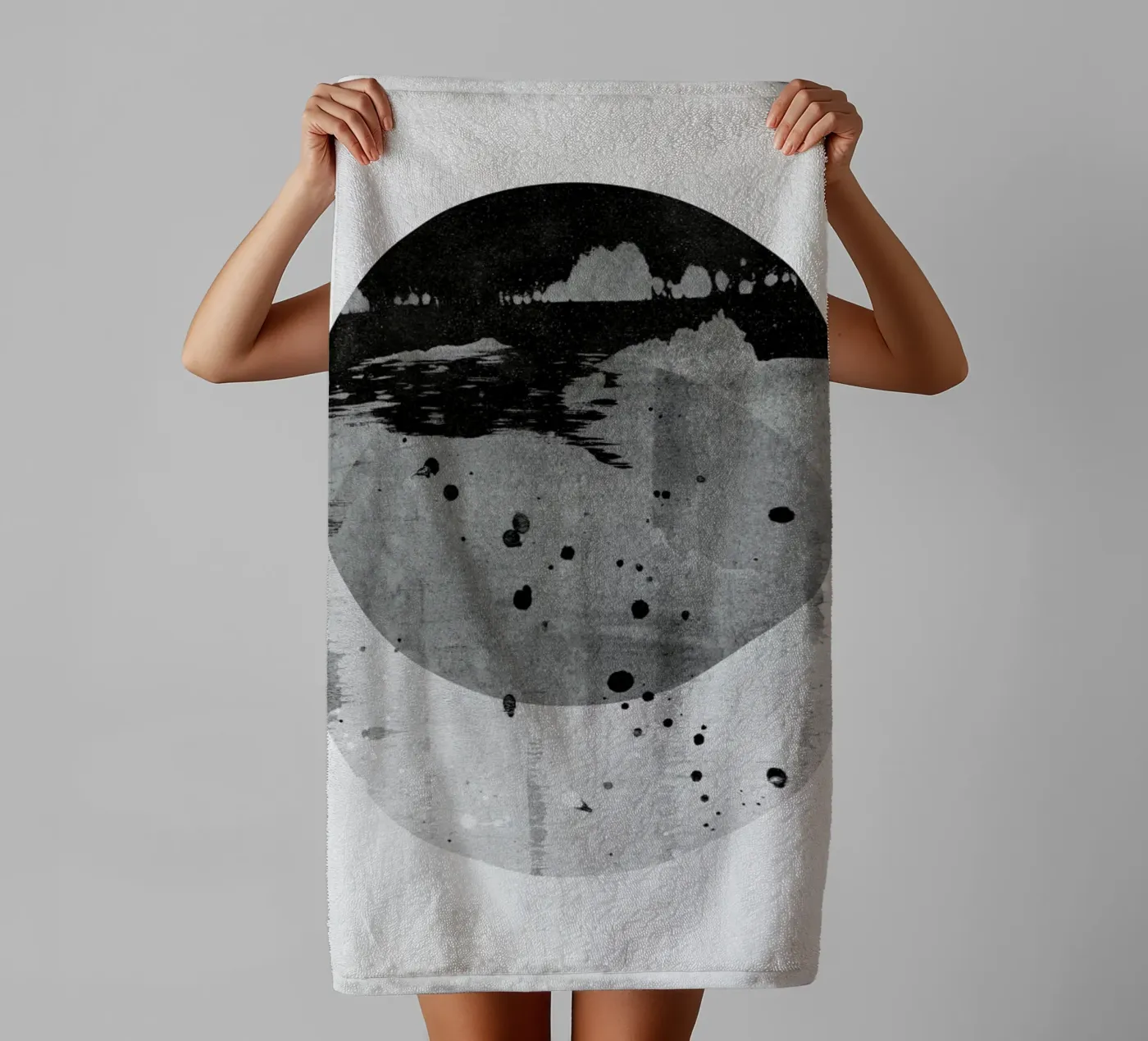 GEOMETRY 3 badhanddoek van STUDIO LEEMO