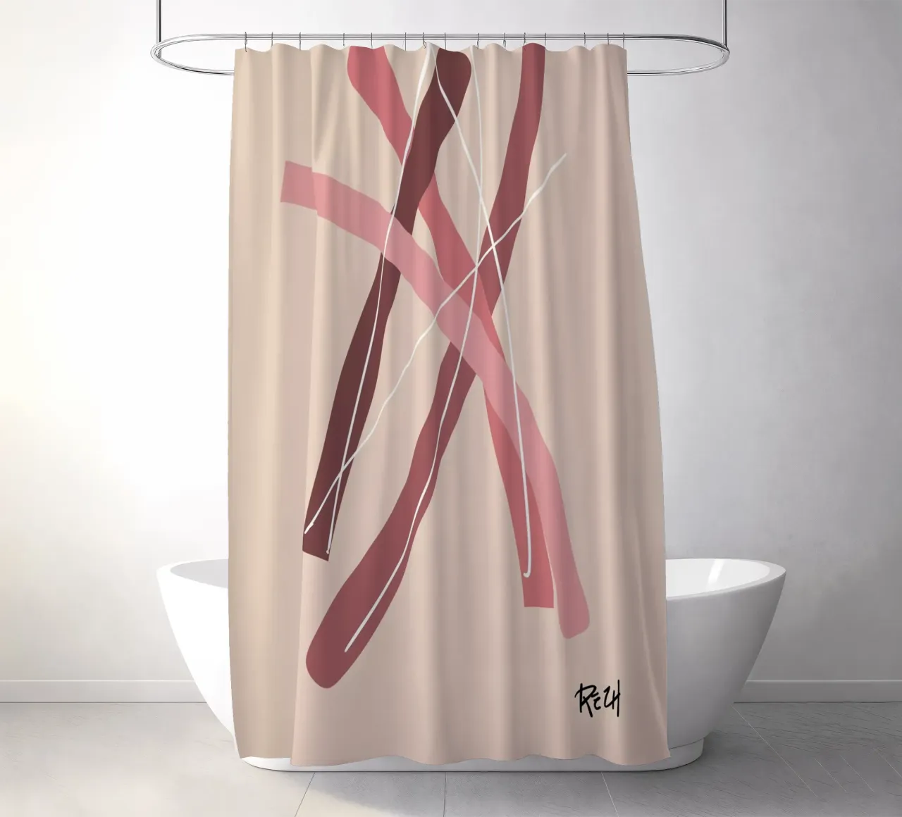 boho 5 tenda da doccia da Rezh creations