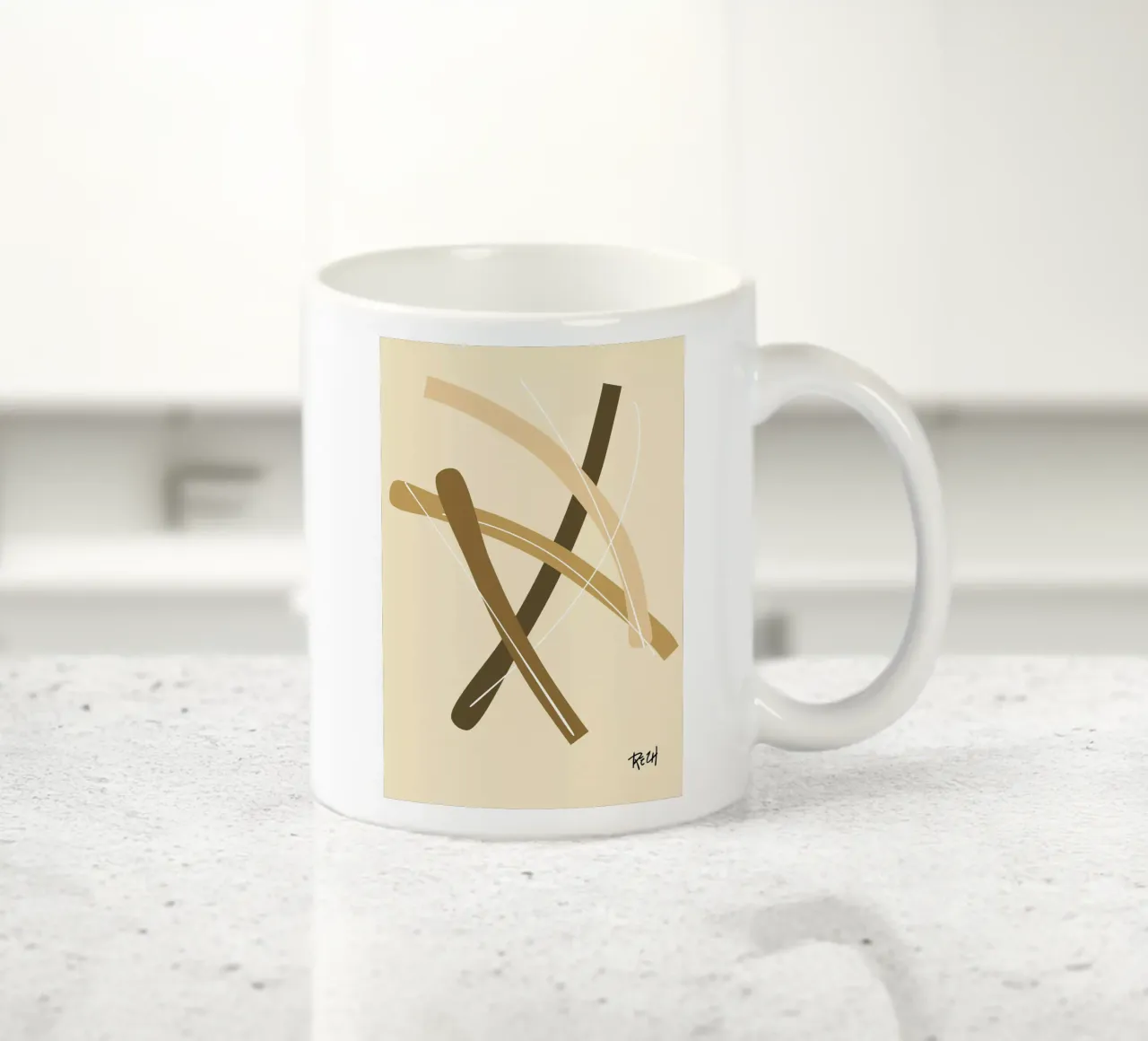 boho 6 Keramik Tasse von Rezh creations