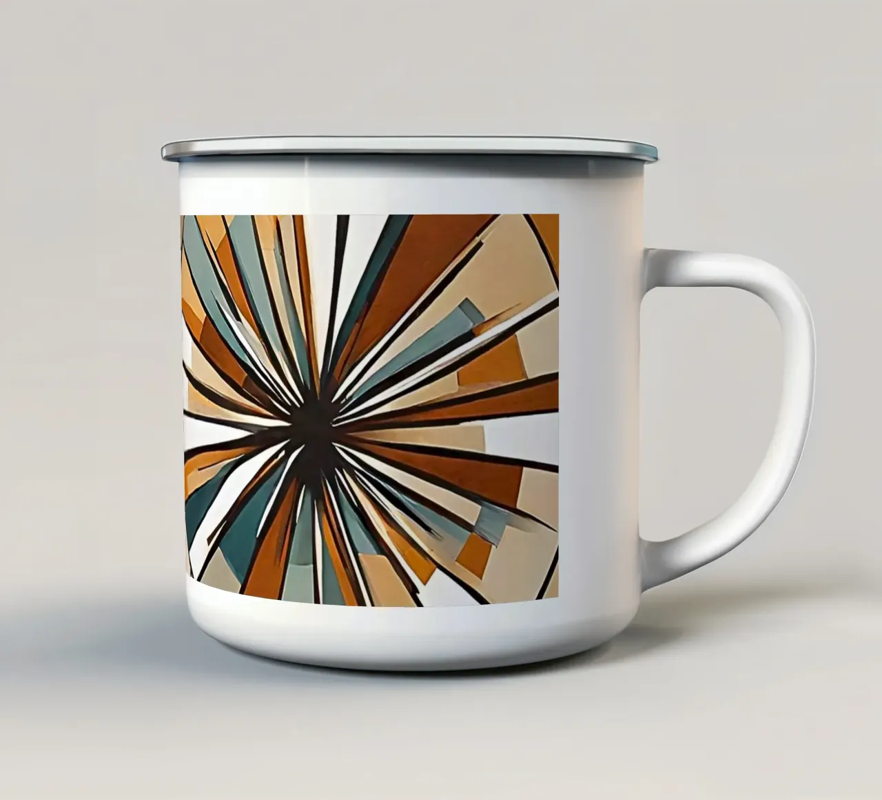 Flower power 1 tazza in smalto da Rezh creations