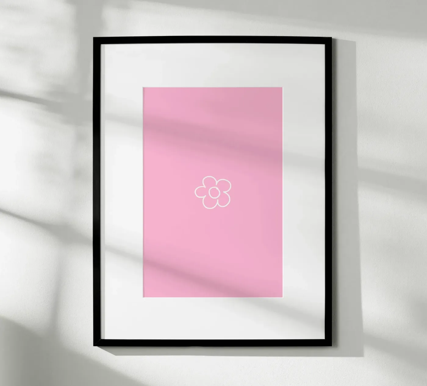 Tiny Flower pink poster da Family Home Collection by Palmartprints
