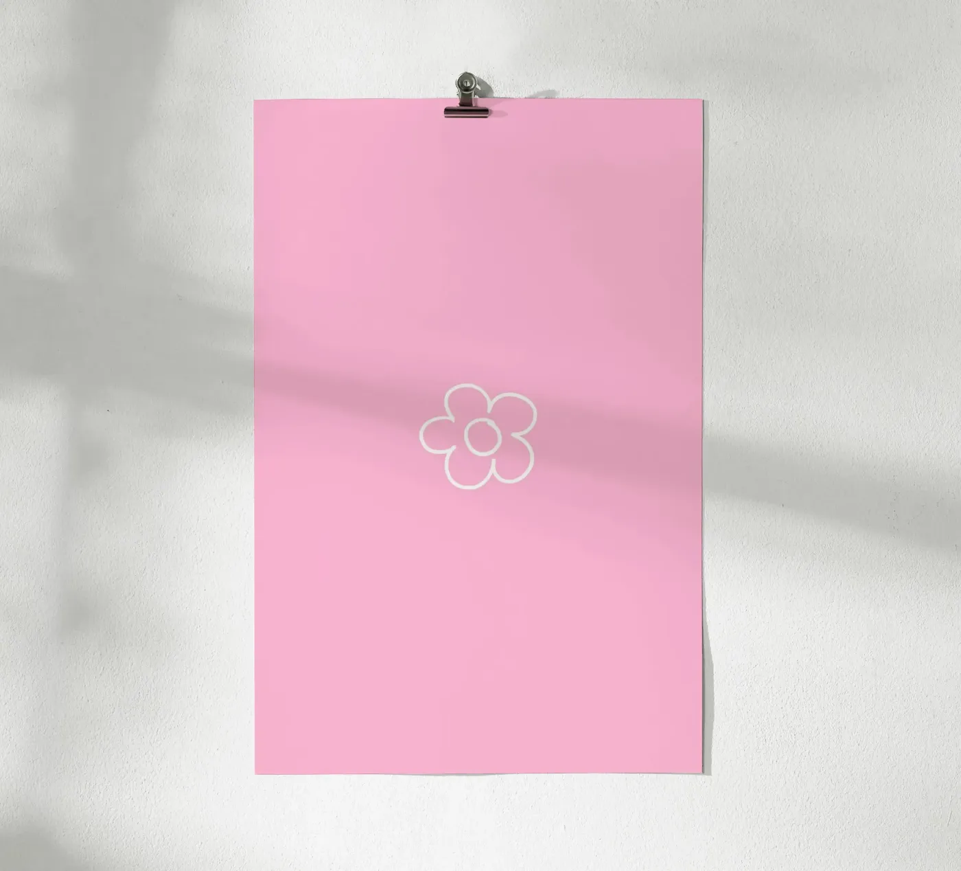 Tiny Flower pink poster da Family Home Collection by Palmartprints