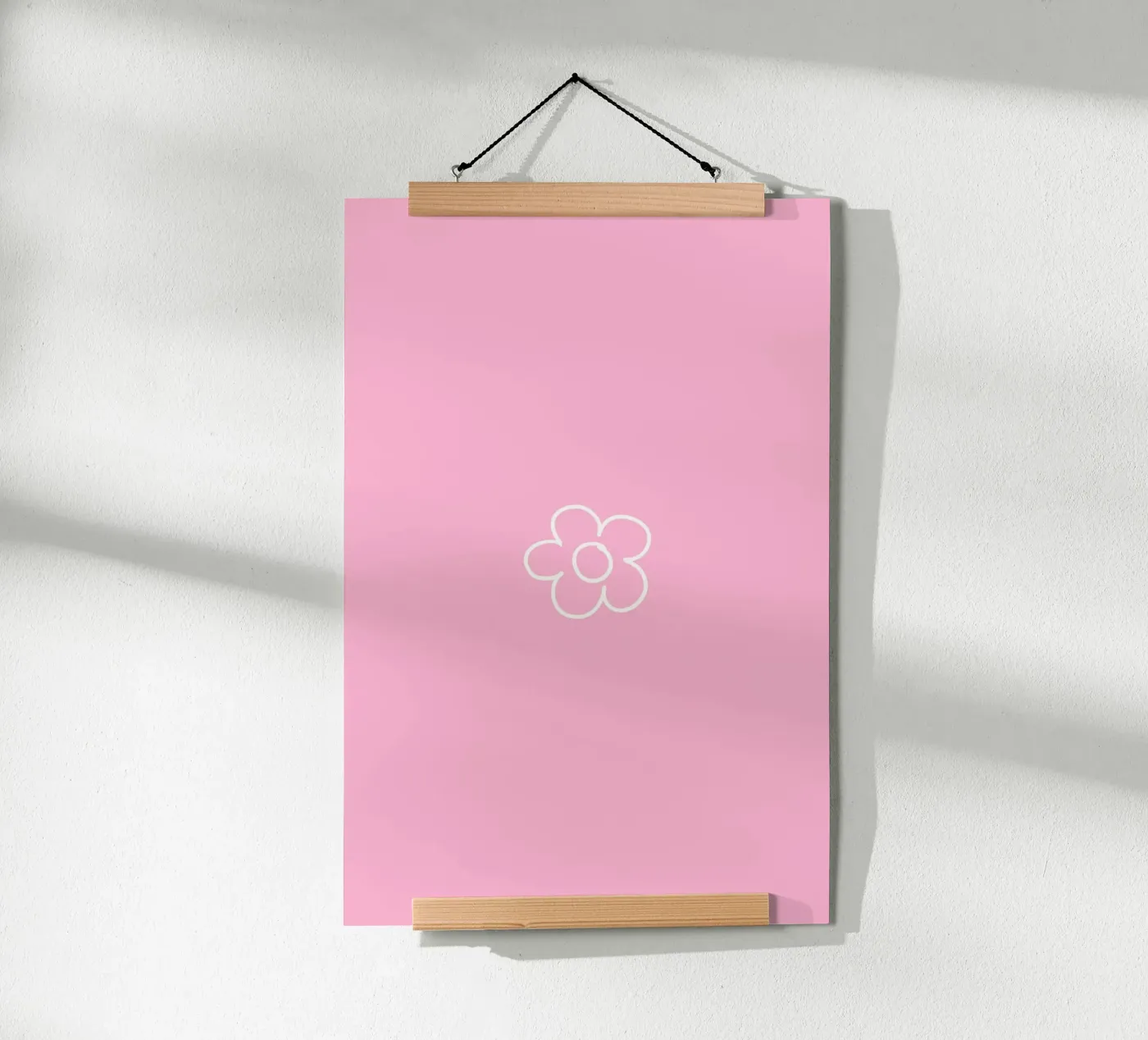 Tiny Flower pink poster da Family Home Collection by Palmartprints