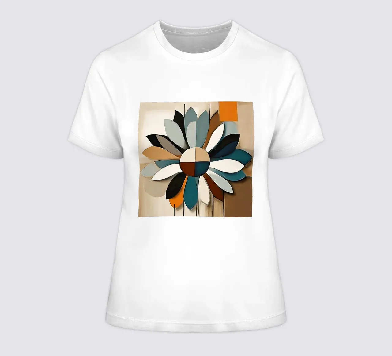 Flower power 3 women's fitted t-shirt by Rezh creations