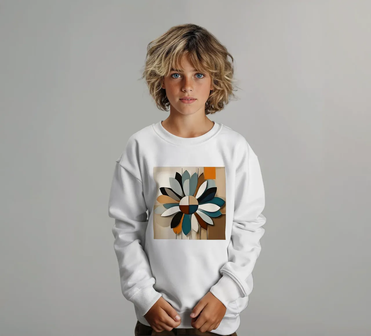 Flower power 3 felpa bambino da Rezh creations