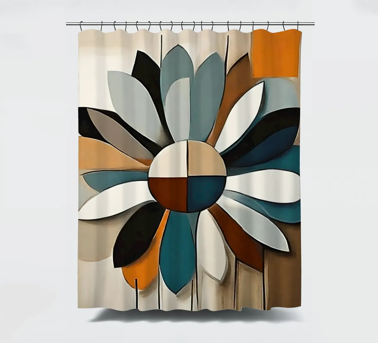Flower power 3 shower curtain by Rezh creations