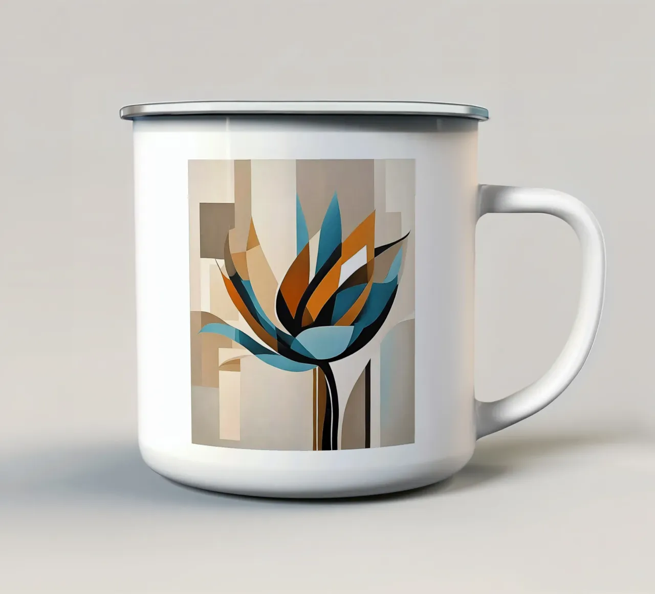Flower power 4 tazza in smalto da Rezh creations