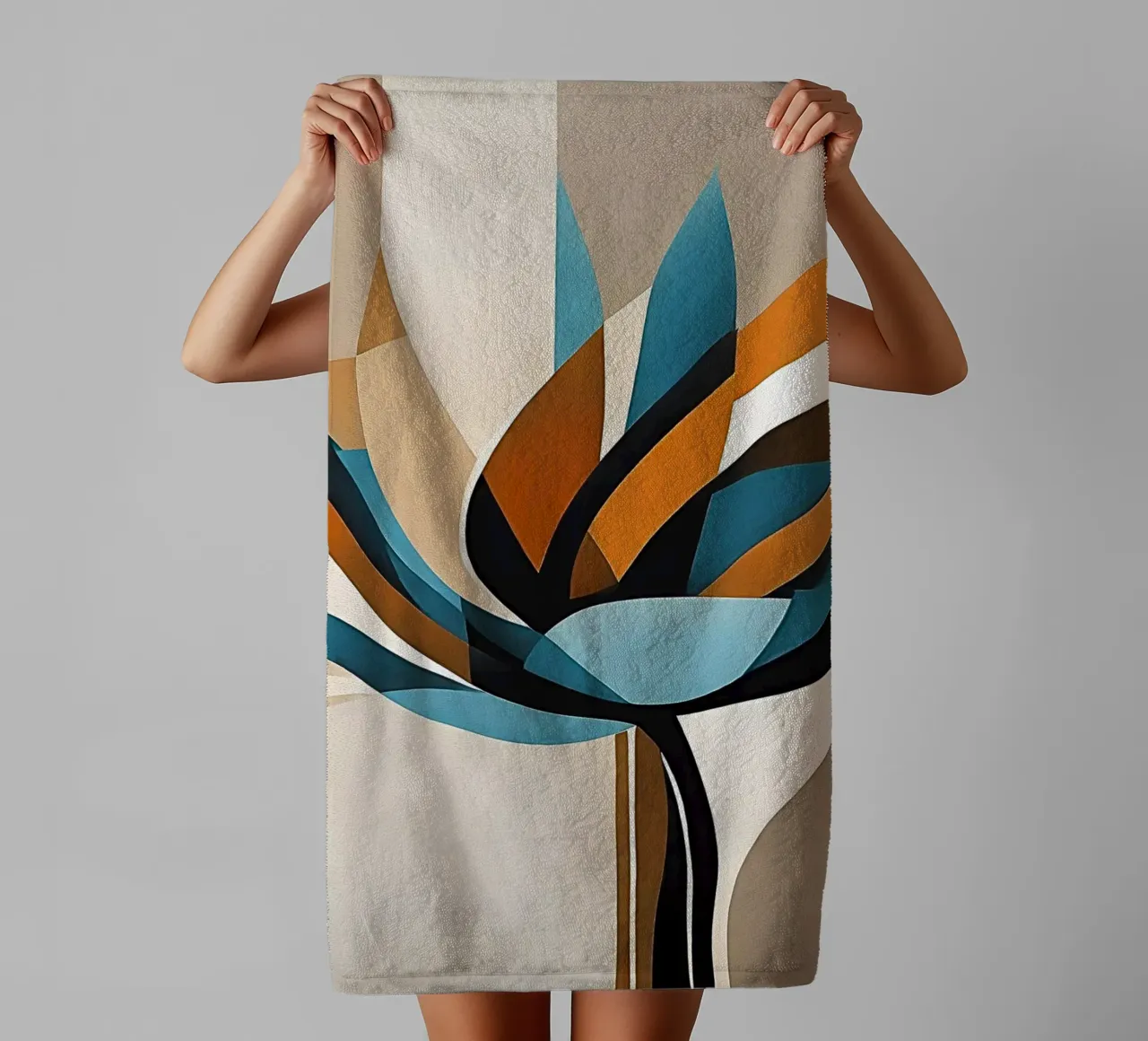 Flower power 4 towel by Rezh creations