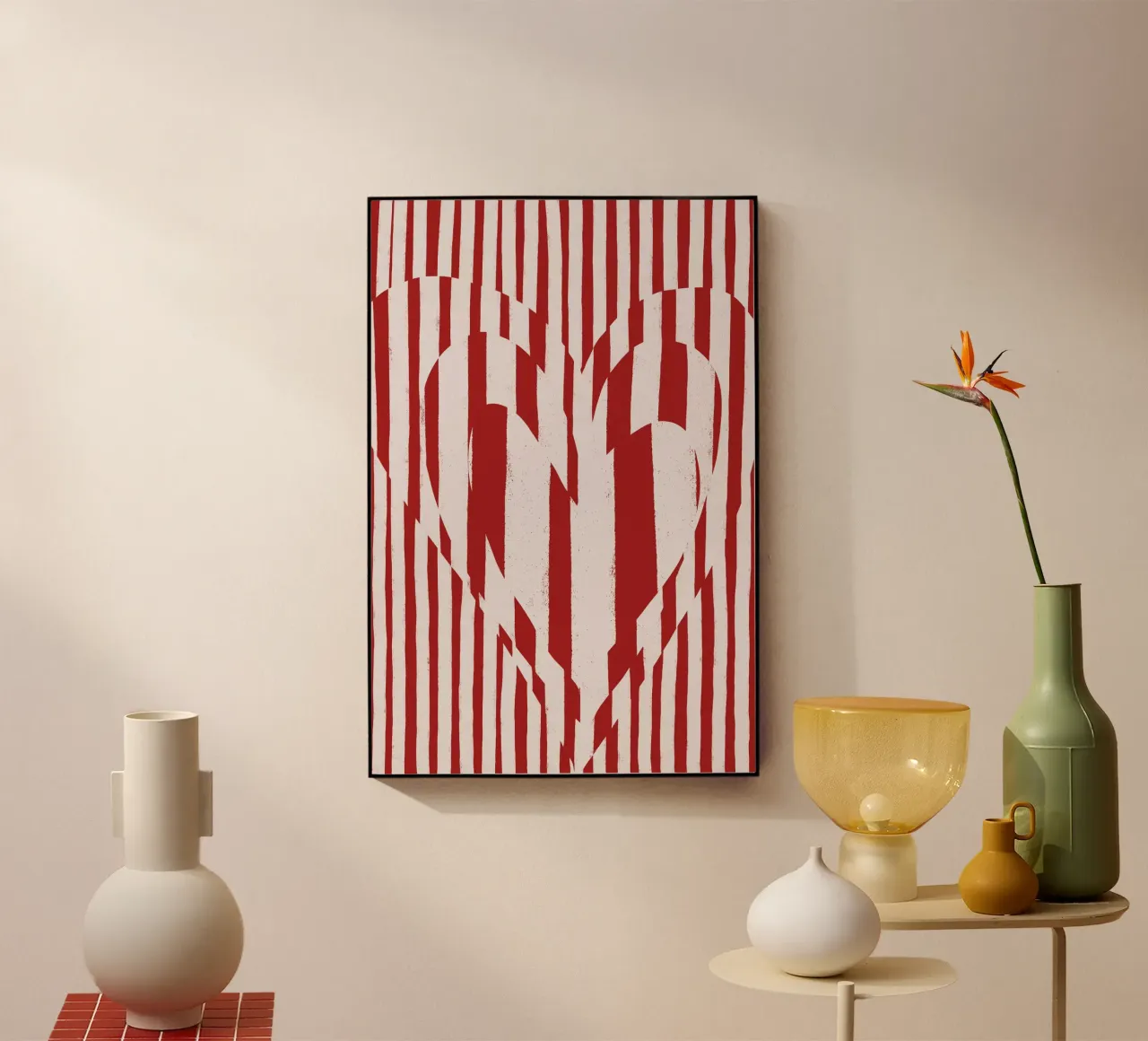 Hearts (Red) plexiglass da treechild