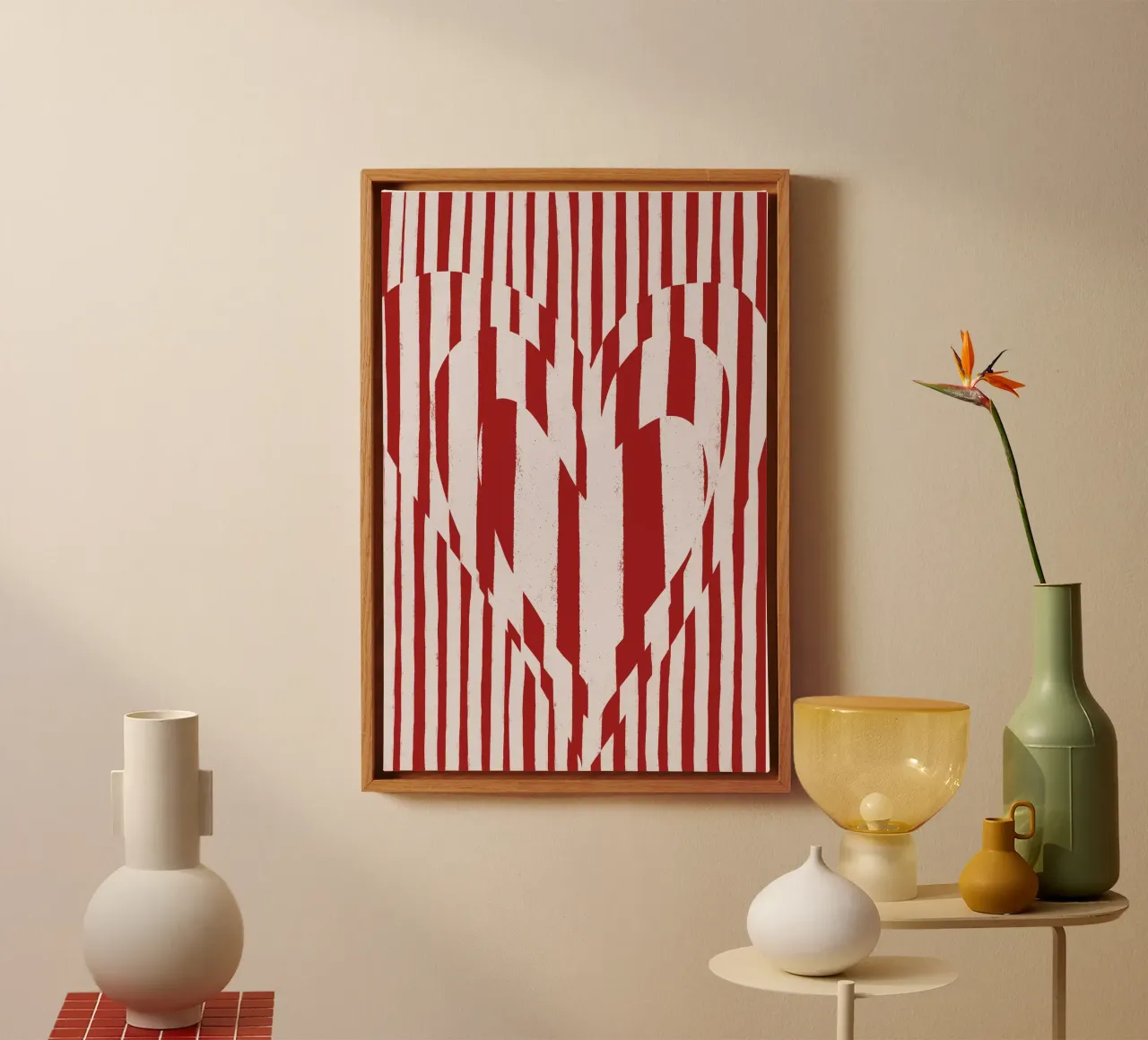 Hearts (Red) tela da treechild