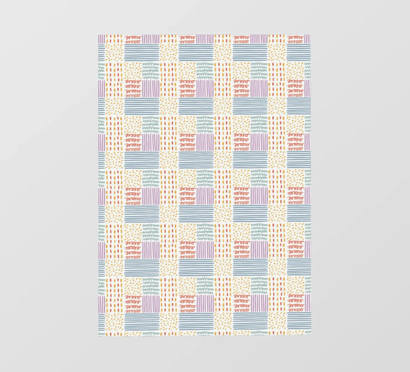 Doodle pattern telo in pvc da Happypatterns