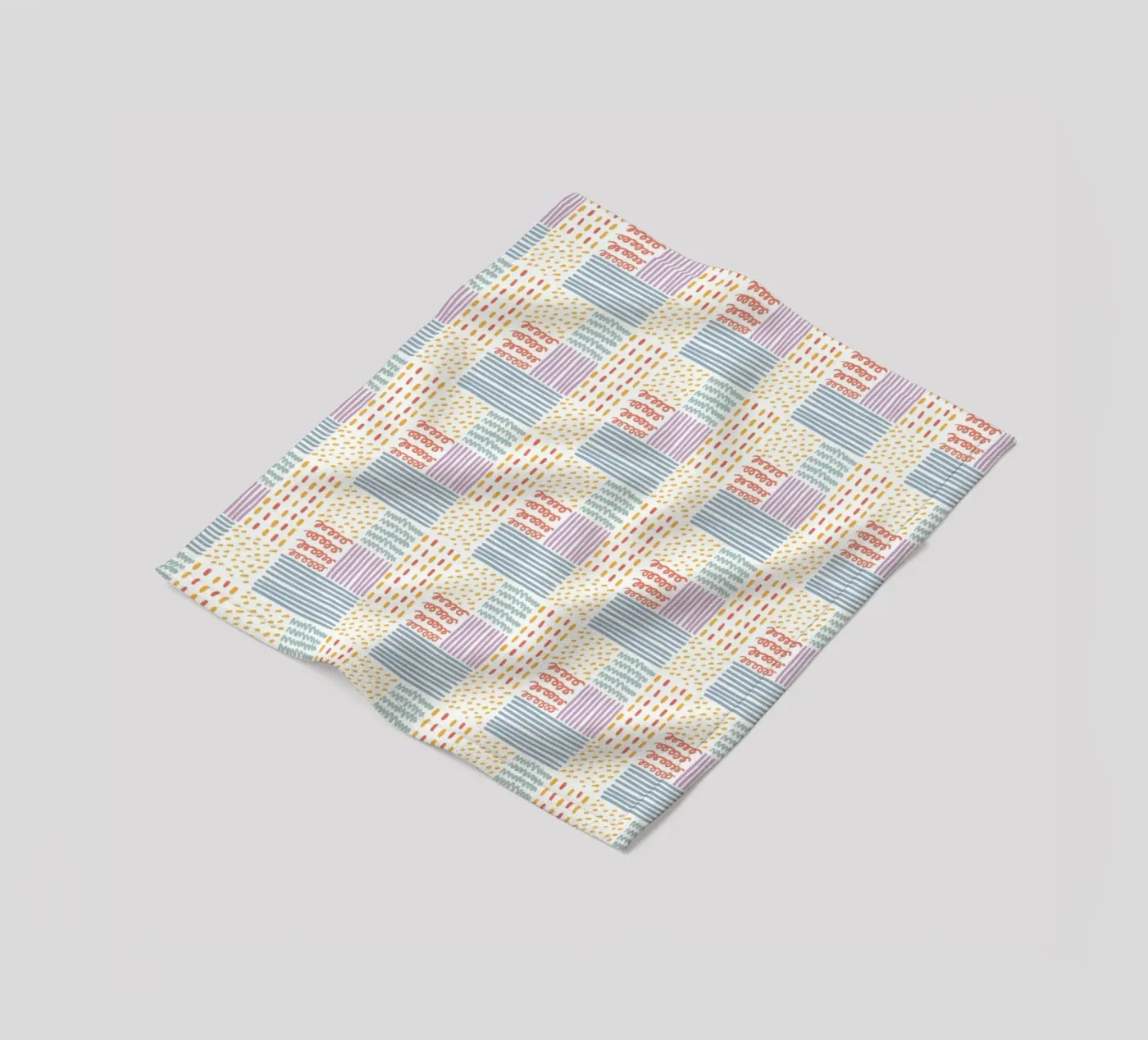 Doodle pattern fleece blanket by Happypatterns
