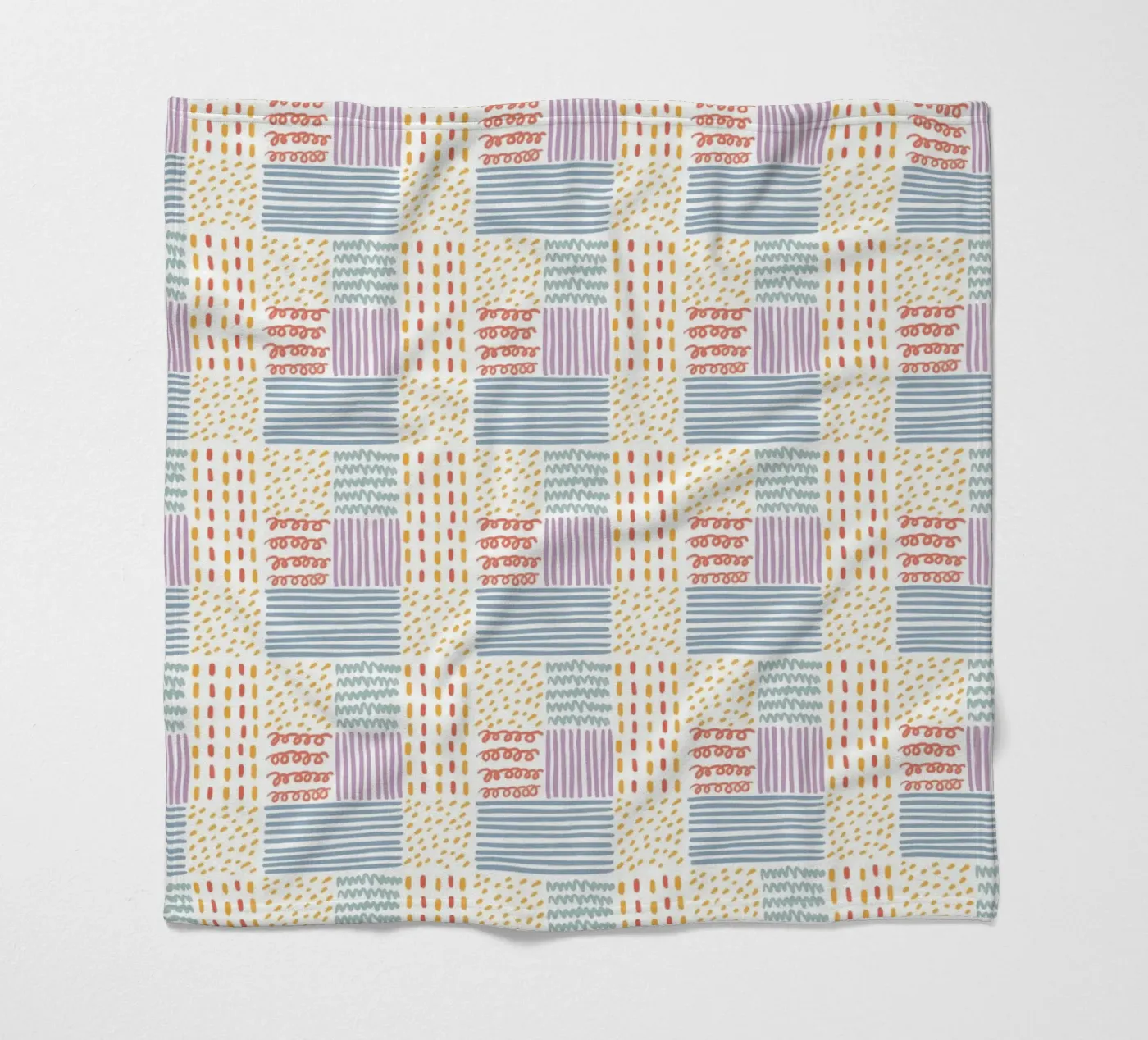Doodle pattern fleece blanket by Happypatterns