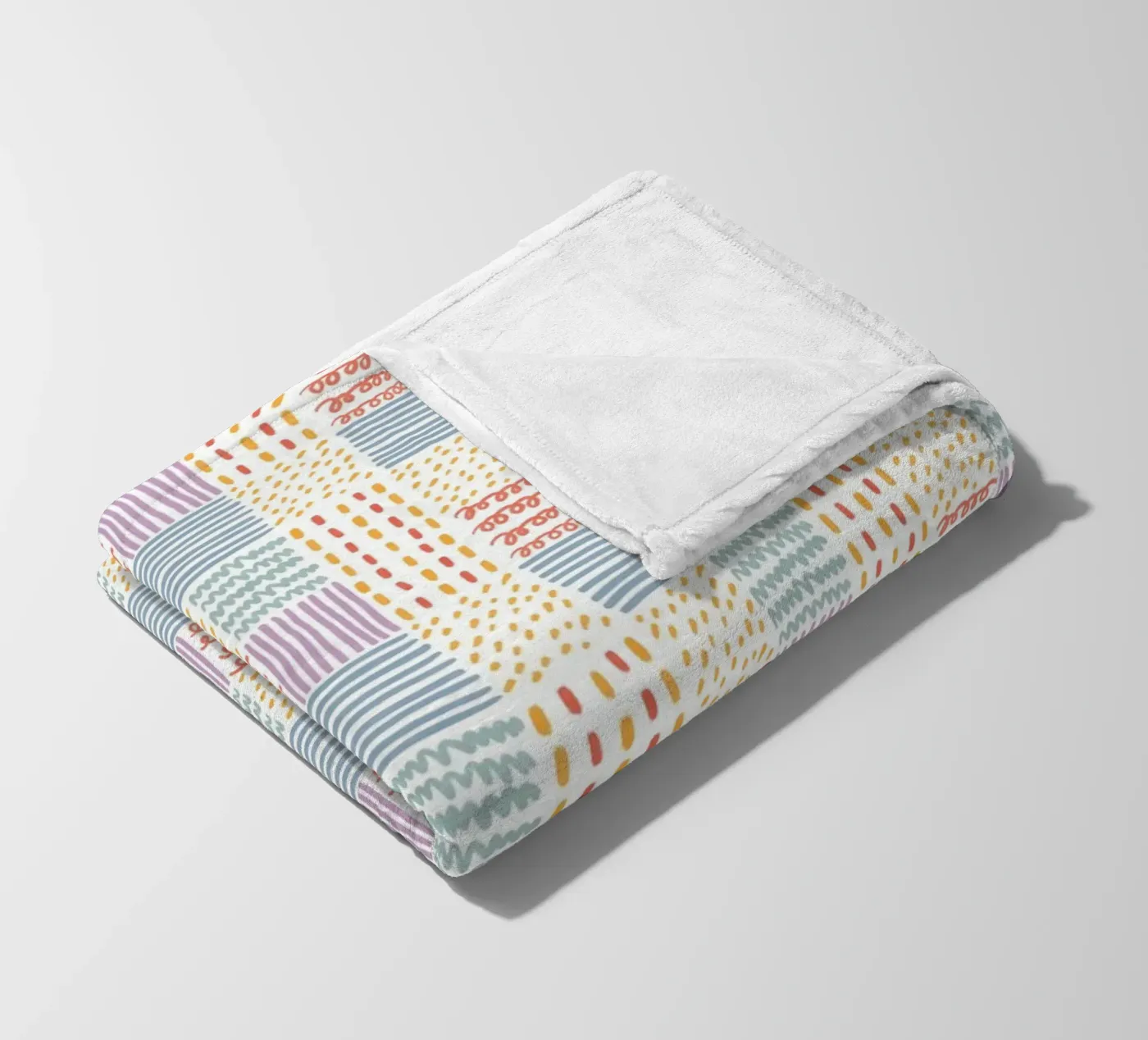Doodle pattern fleece blanket by Happypatterns