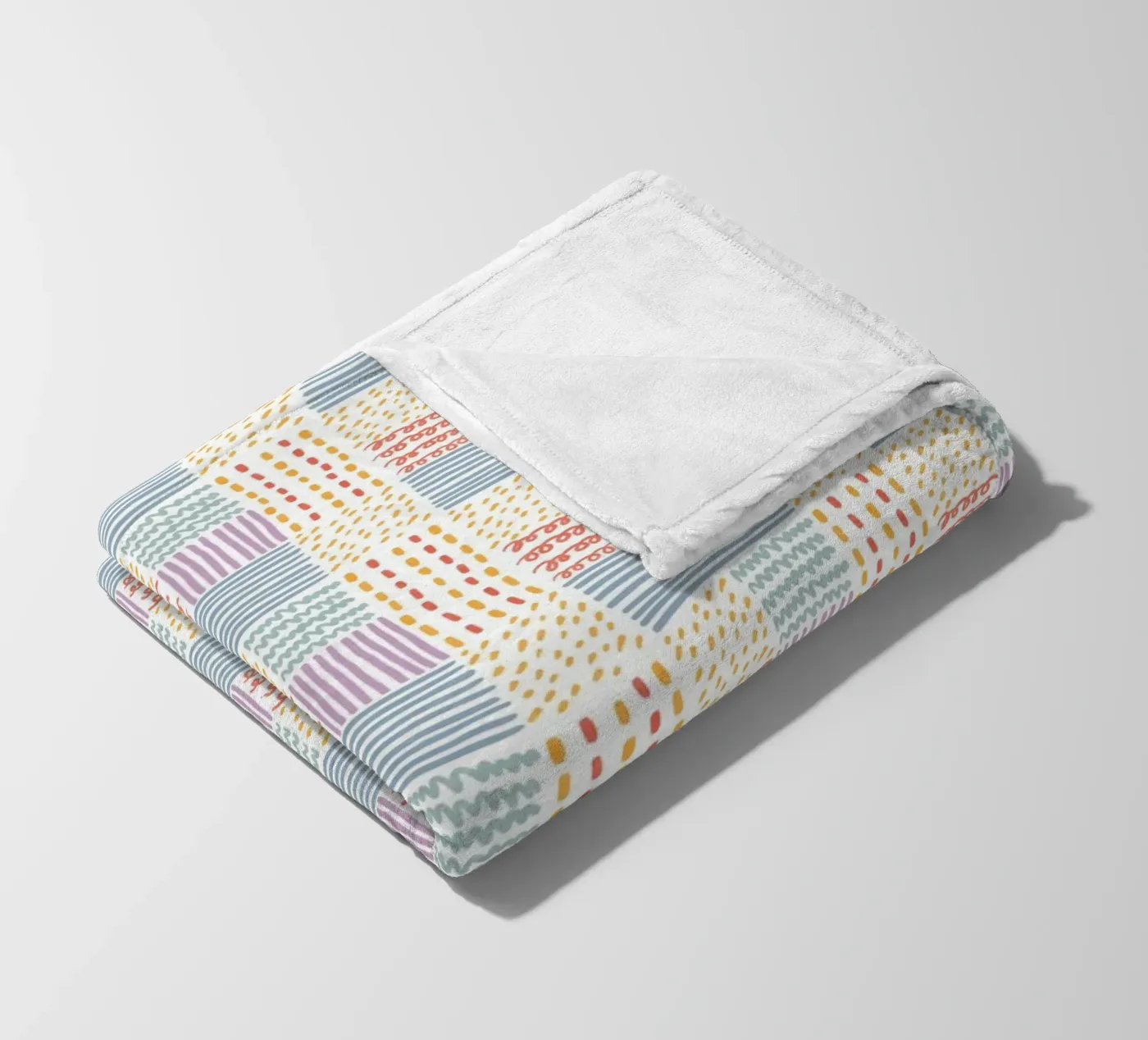 Doodle pattern fleece blanket by Happypatterns