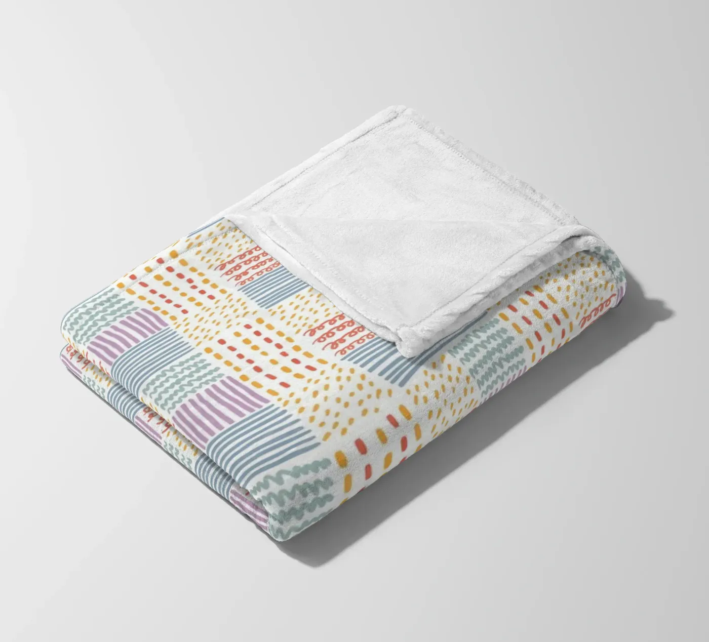 Doodle pattern fleece blanket by Happypatterns