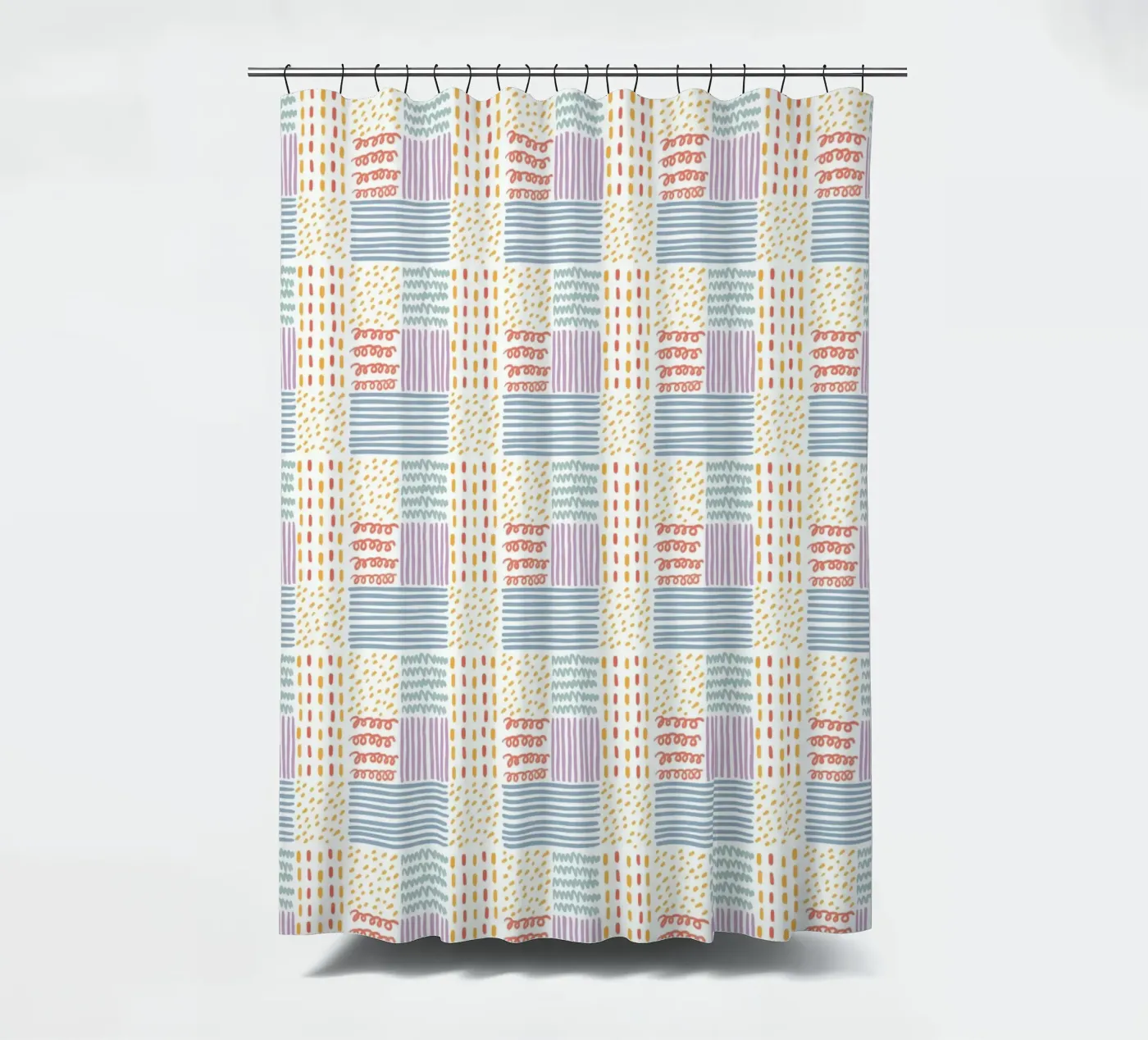 Doodle pattern Duschvorhang von Happypatterns