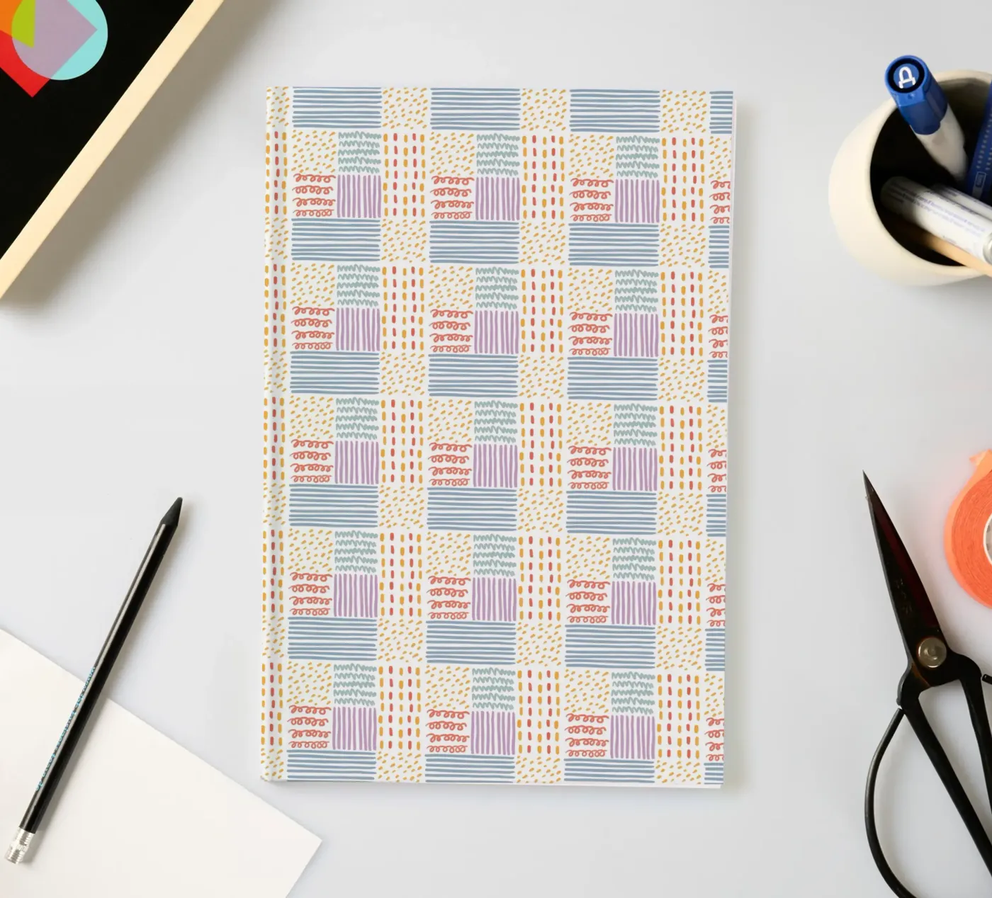 Doodle pattern notebook by Happypatterns