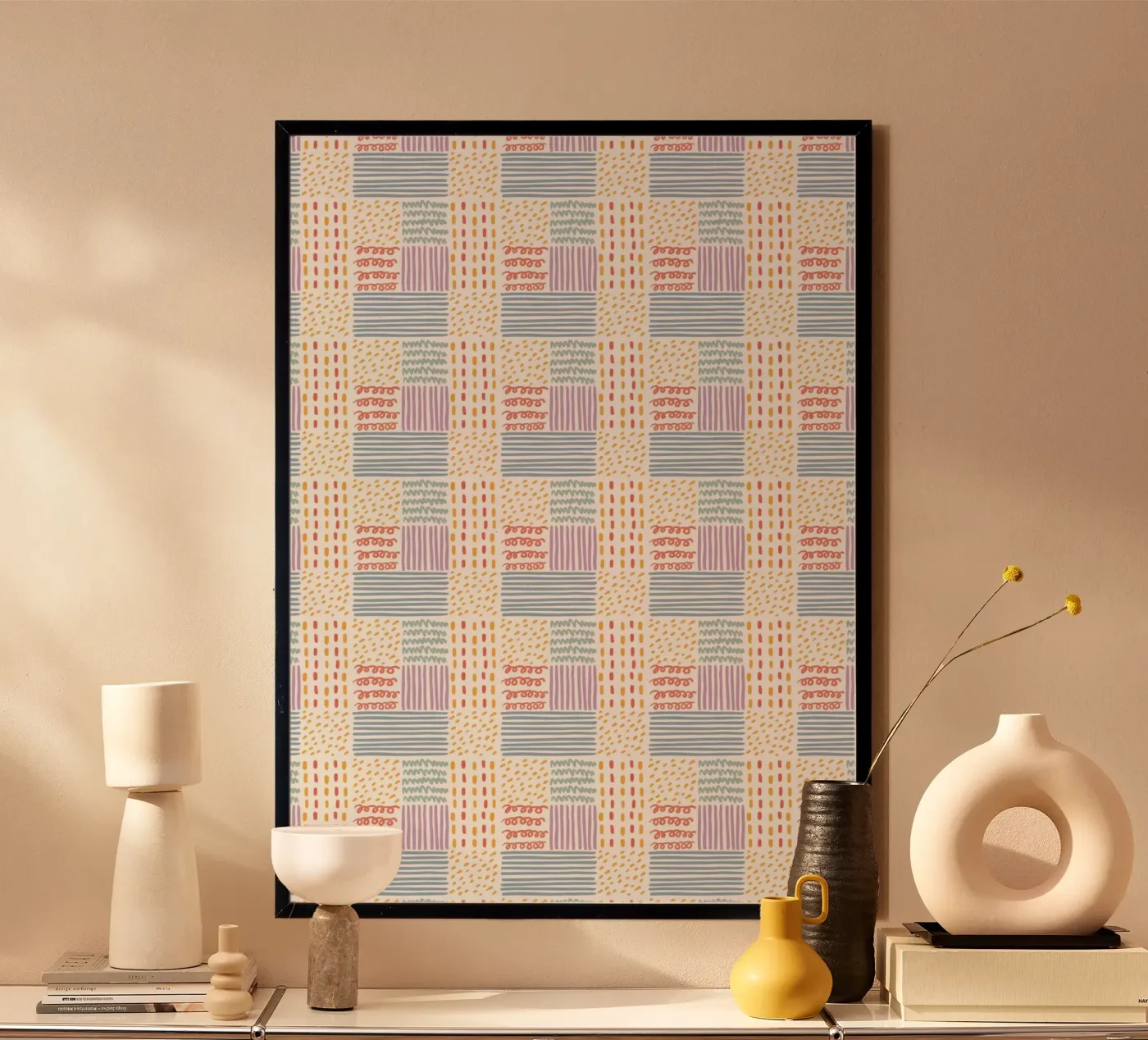 Doodle pattern poster by Happypatterns