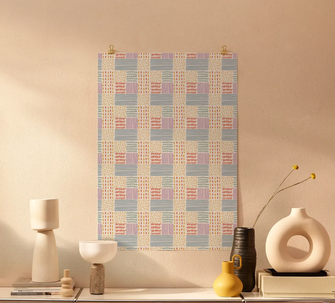 Doodle pattern poster by Happypatterns