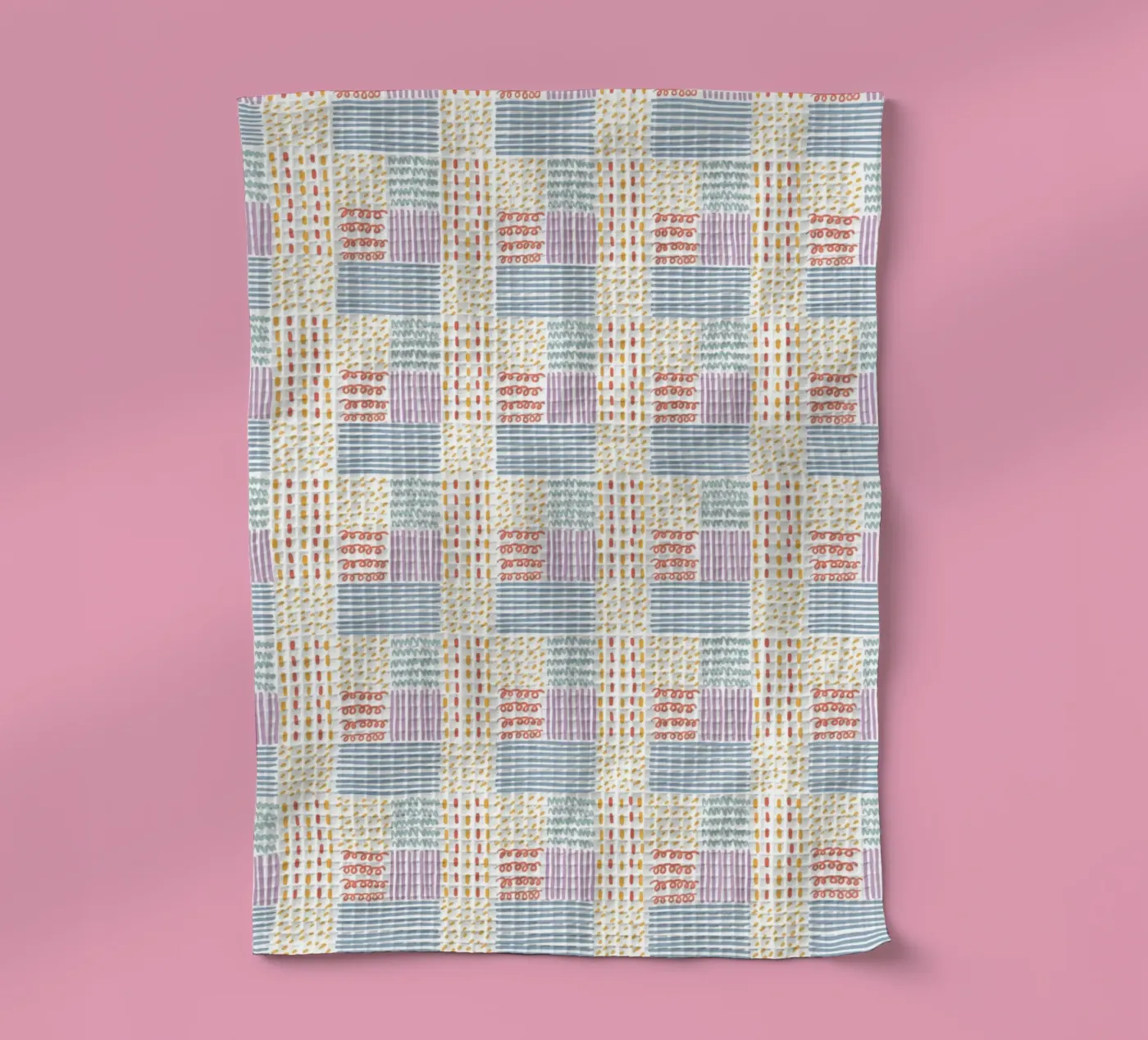 Doodle pattern Geschirrtuch von Happypatterns