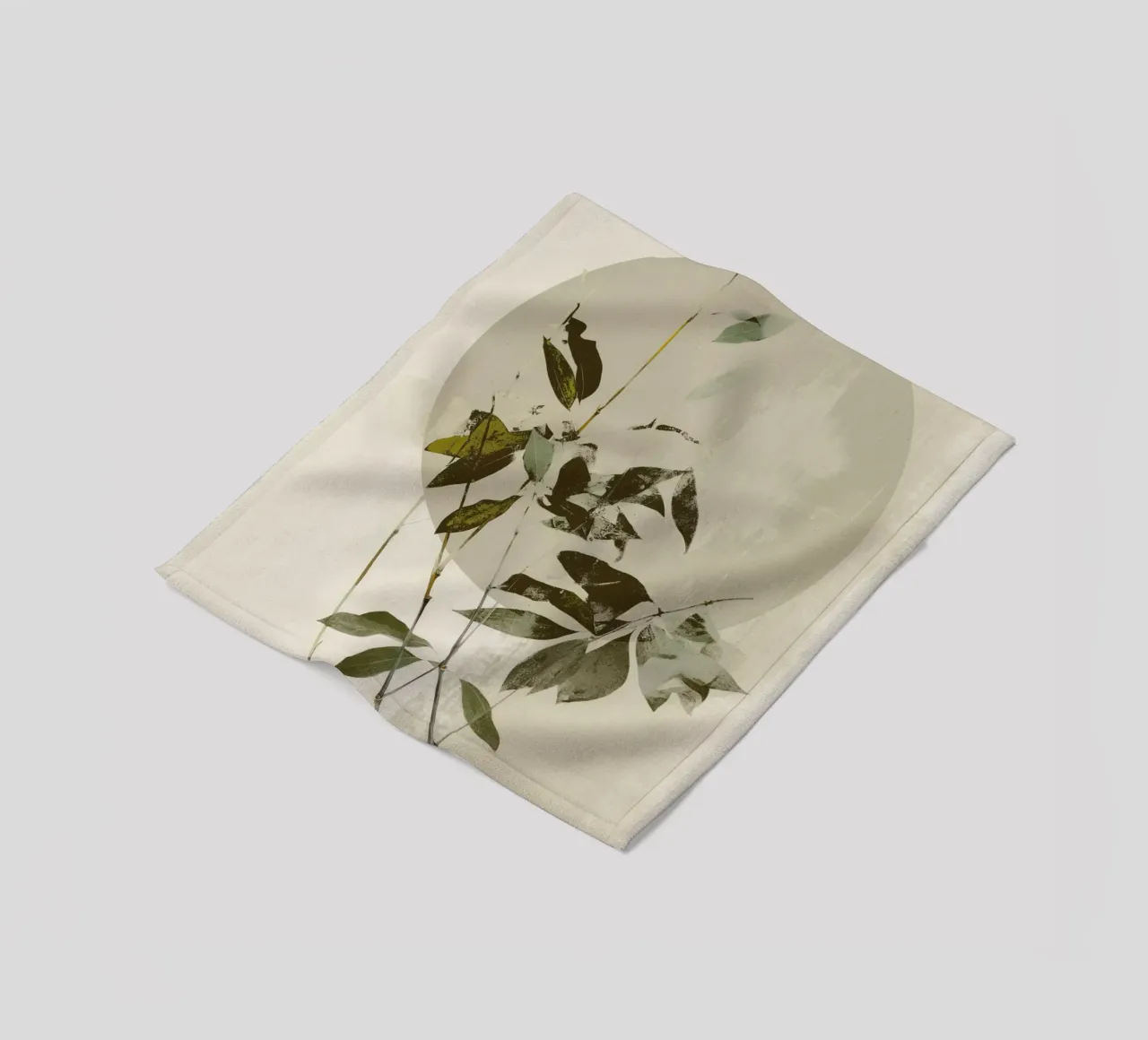 Green Twig No 3 coperta in pile da treechild