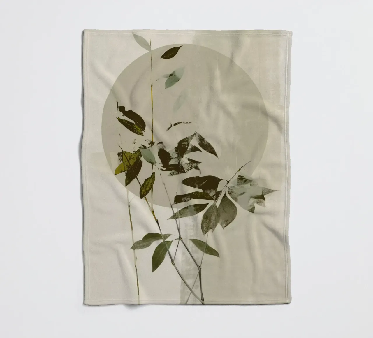 Green Twig No 3 coperta in pile da treechild